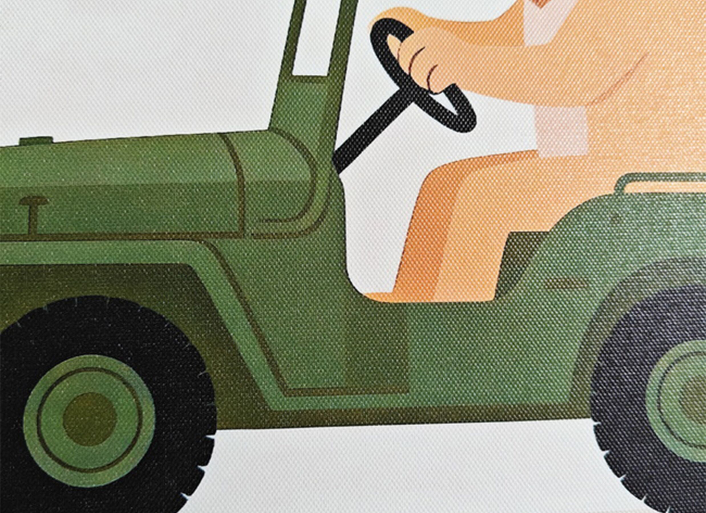 Detailfoto - Print op canvas Safari Lion 30x40cm