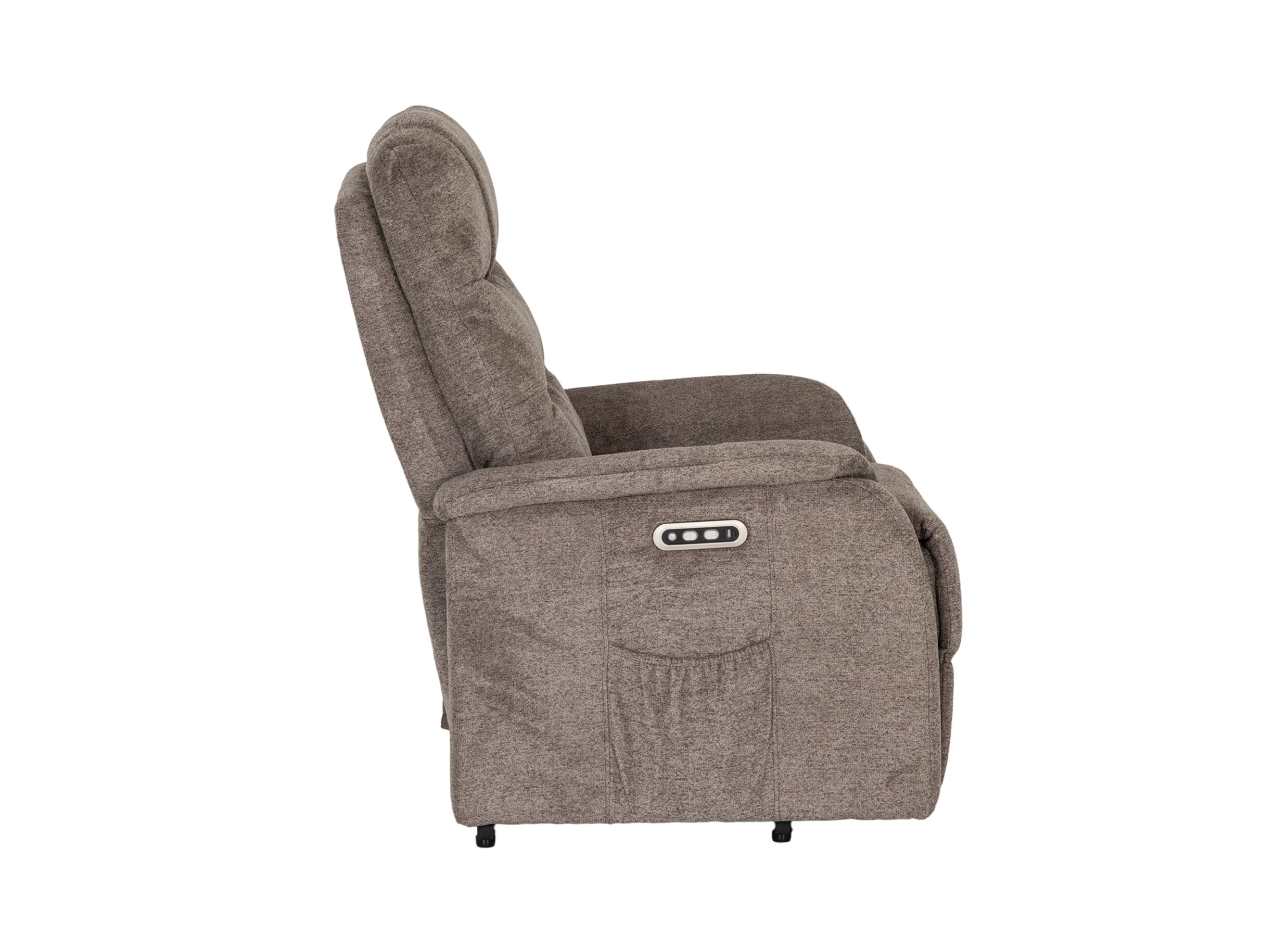 Aperçu - Fauteuil relax Estate électrique - tissu - taupe