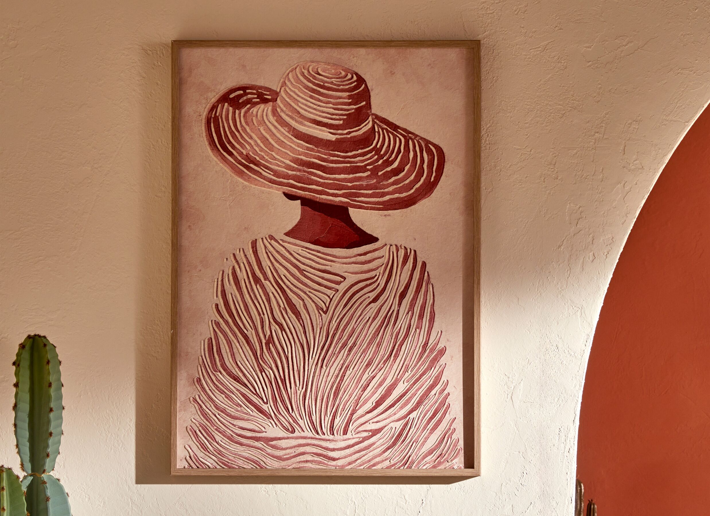 Foto ambiance - Impression sur toile Andrea 50x70cm - MDF & polyester - multicolore