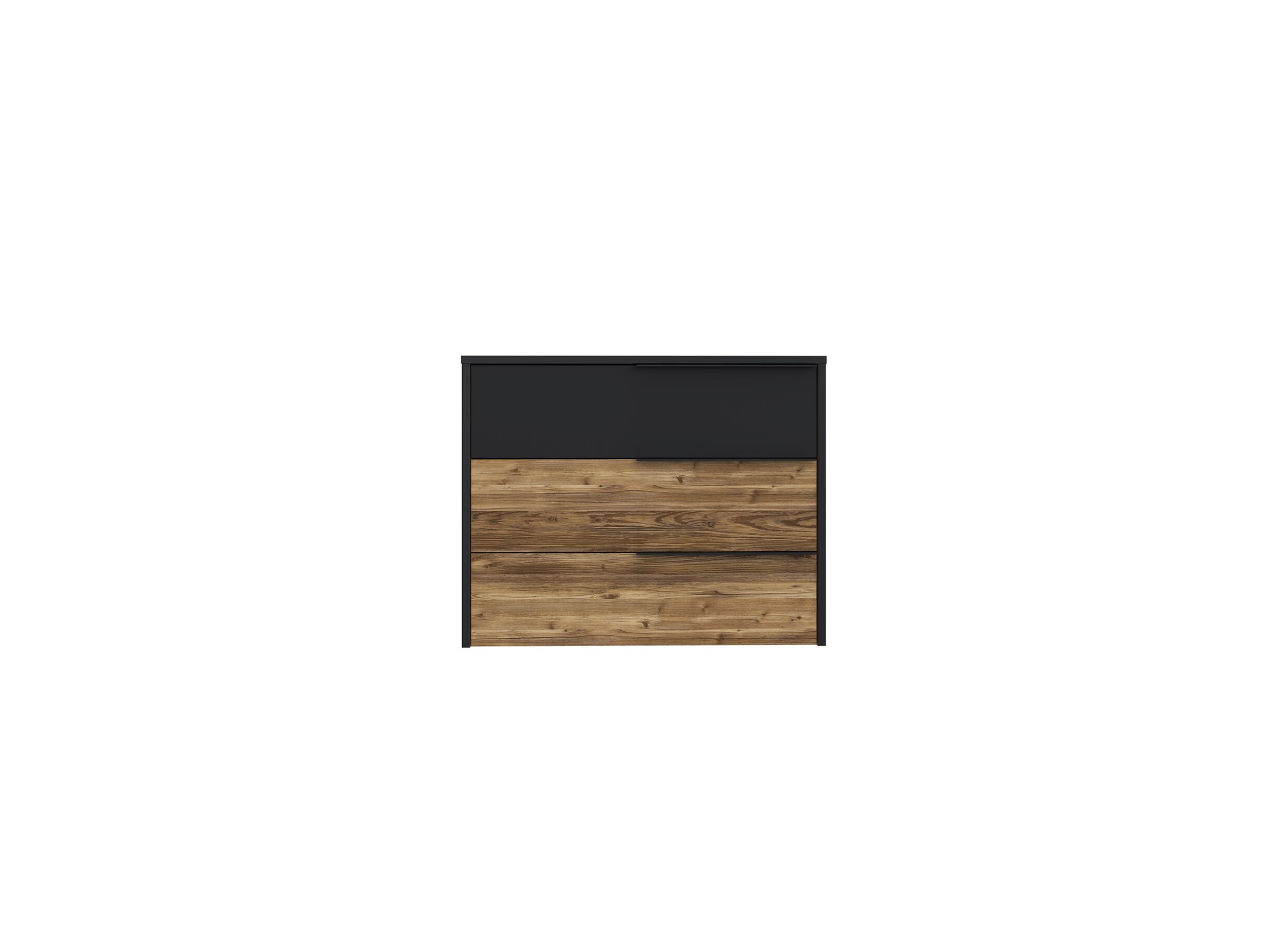 Commode Jabim 100x42x80cm - décor - alpine picea/noir