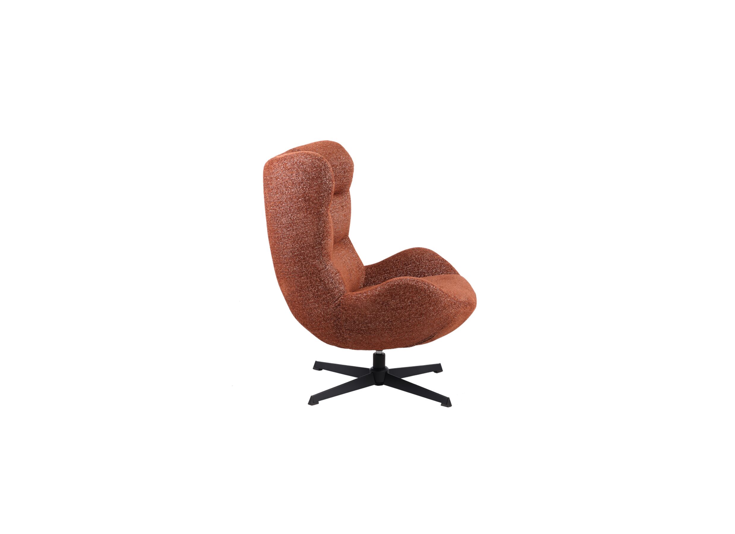 Overzichtsfoto - Draaifauteuil Cinema 73x77x99cm - chenille - roest