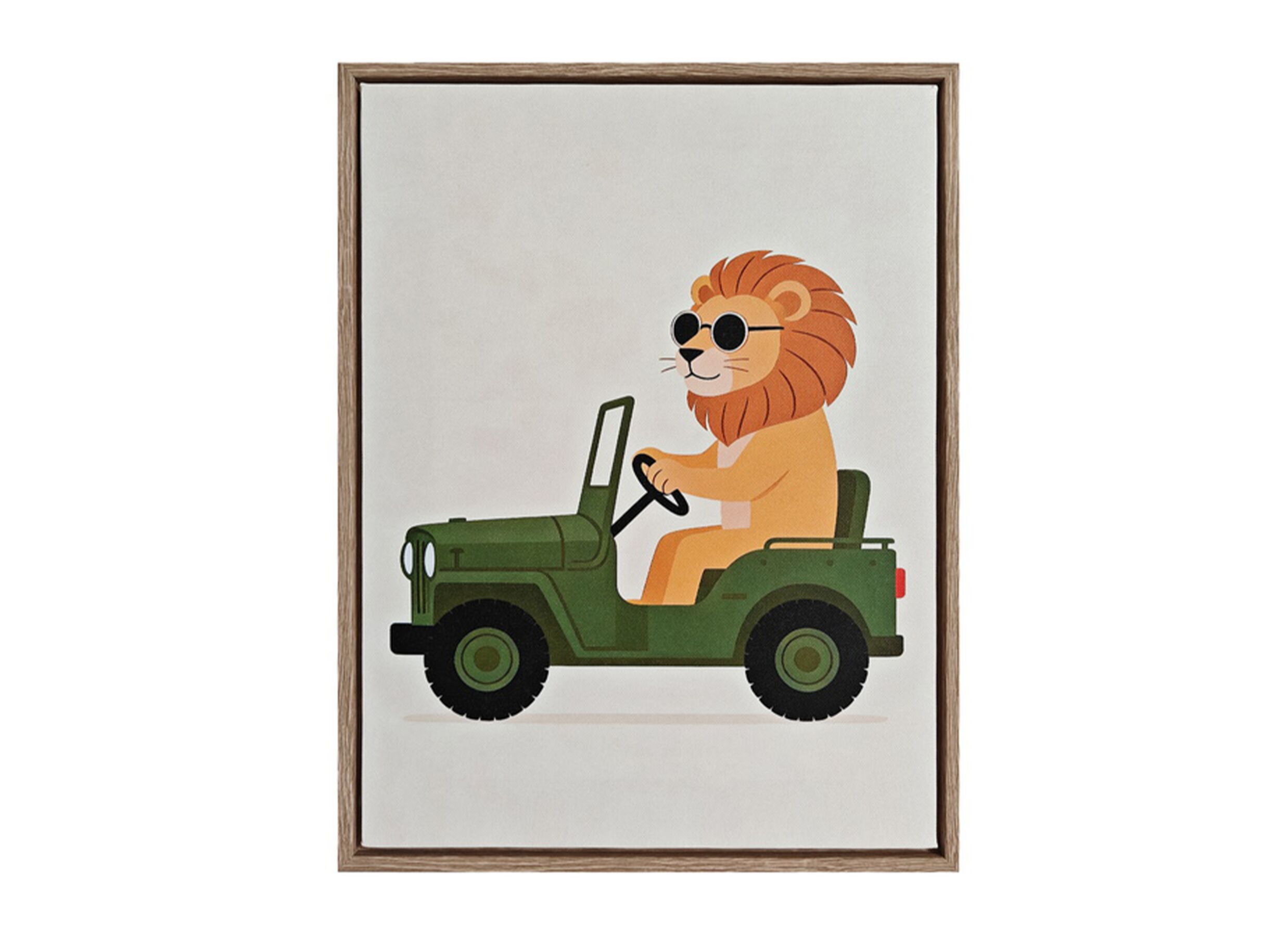 Print op canvas Safari Lion 30x40cm - Print op canvas Safari Lion 30x40cm
