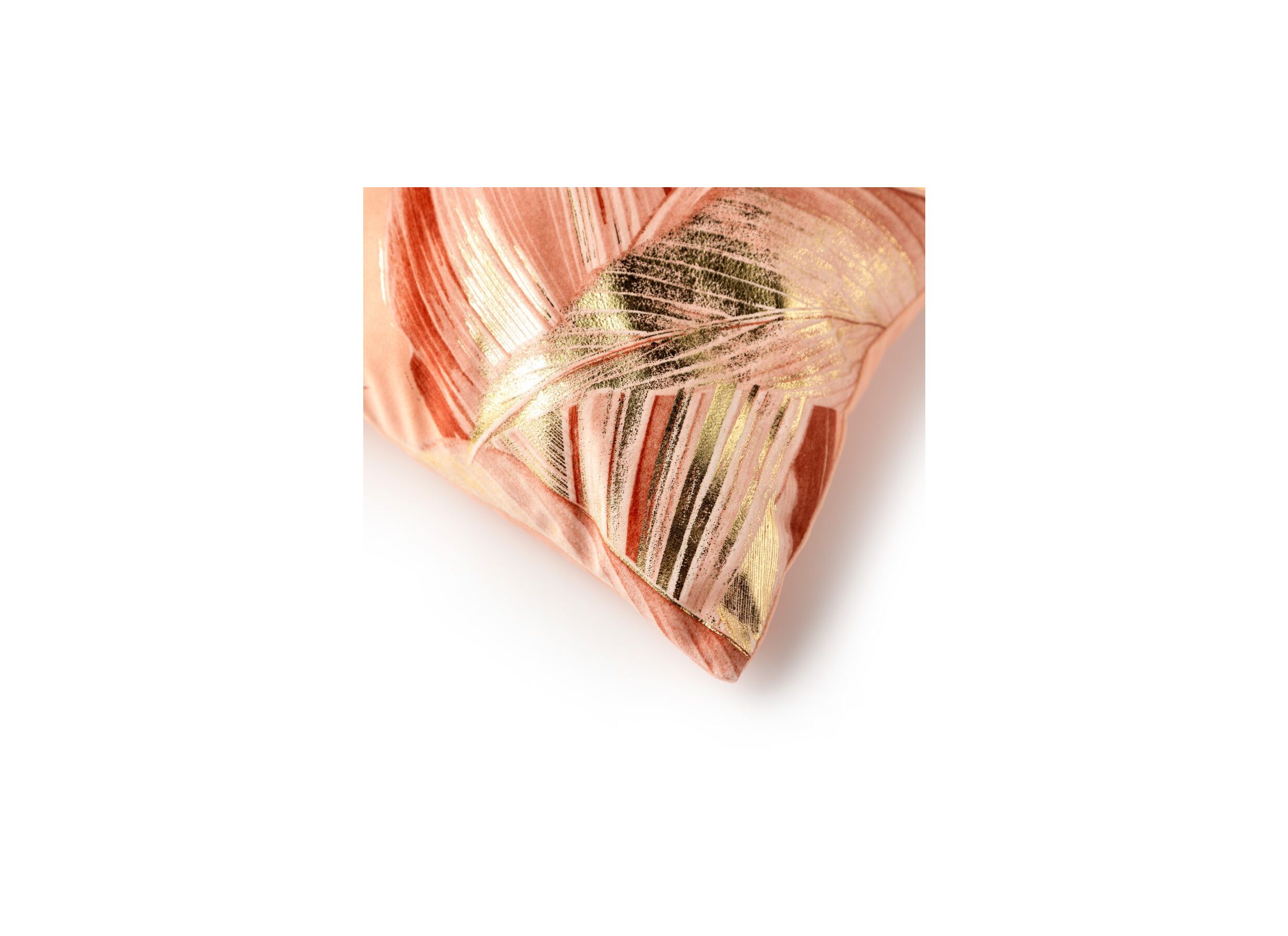 Detail - Coussin Maysa 45x45cm - tissu - peach bloom