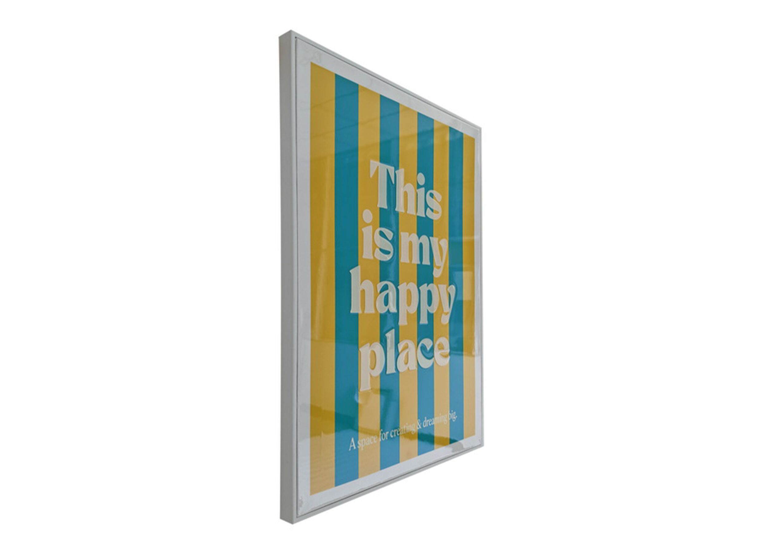 Overzichtsfoto - Print op canvas Happy Place 45x60cm - resin coating