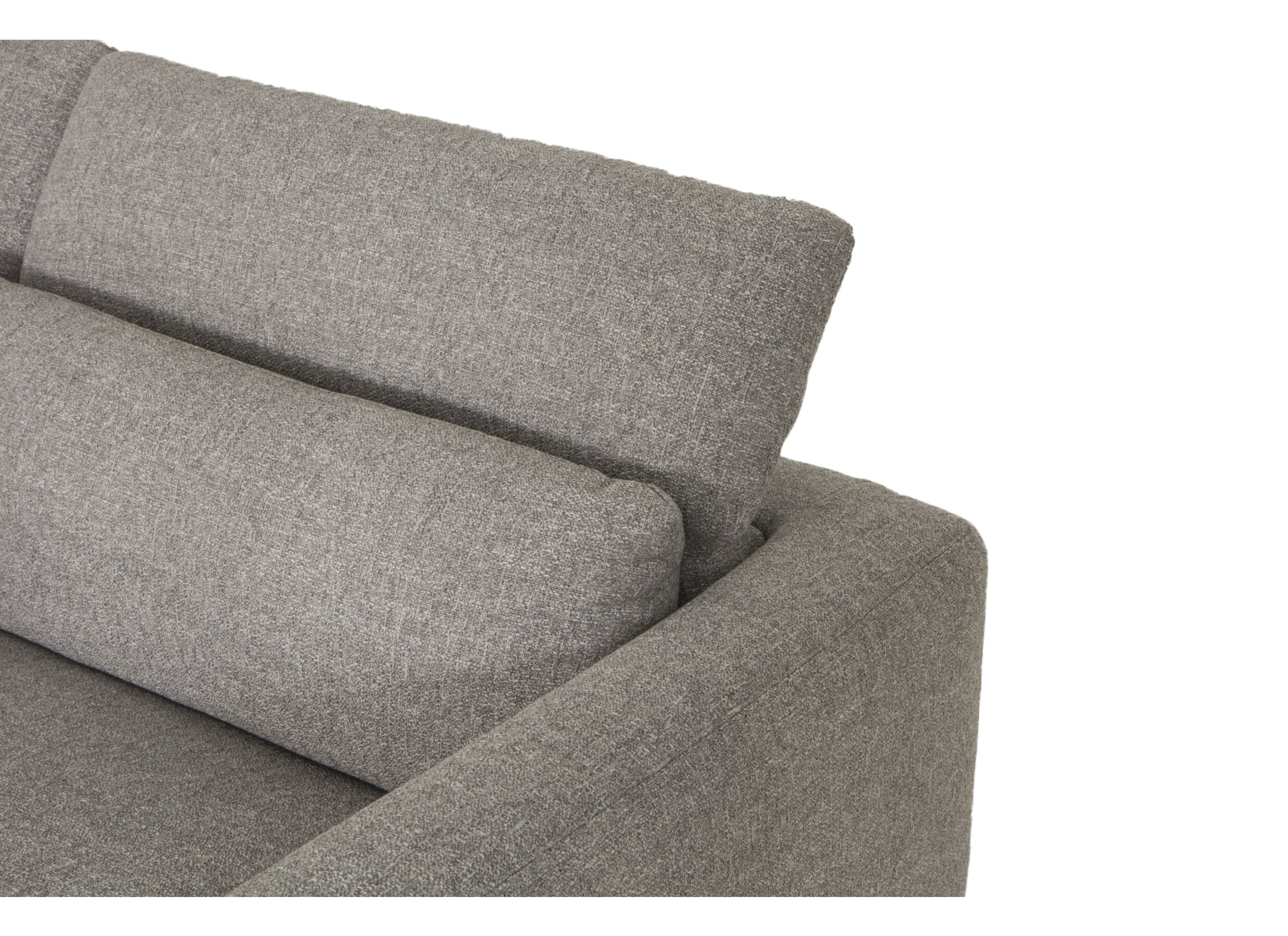 Detailfoto - Hoeksalon Lexus 327x189cm - stof - grijs met relax