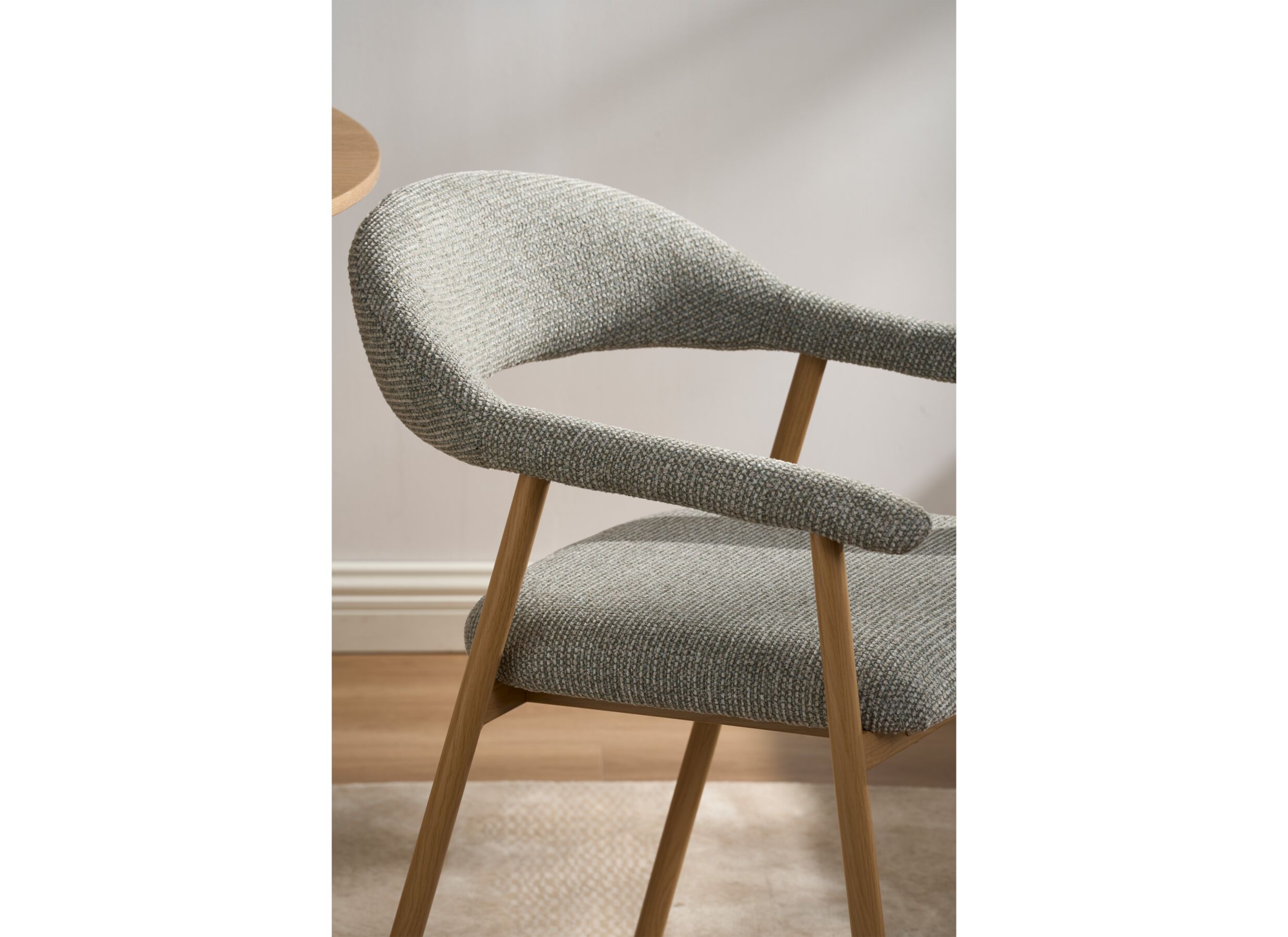Foto ambiance - Chaise Alia 58x59x76cm - tissu - gris