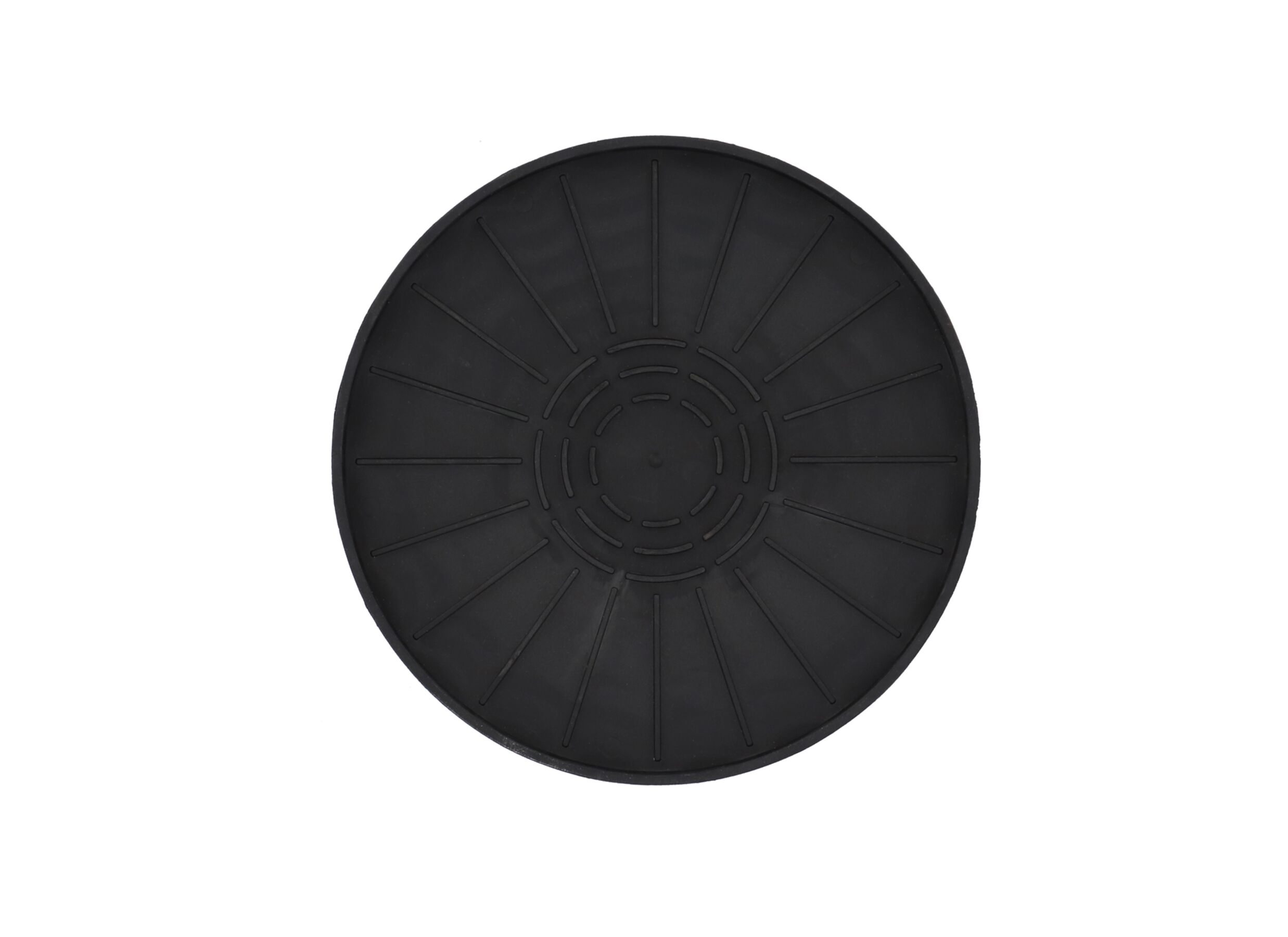 Aperçu - Soucoupe pour pots de fleurs ronde 25,3x1,3cm - plastique - noir