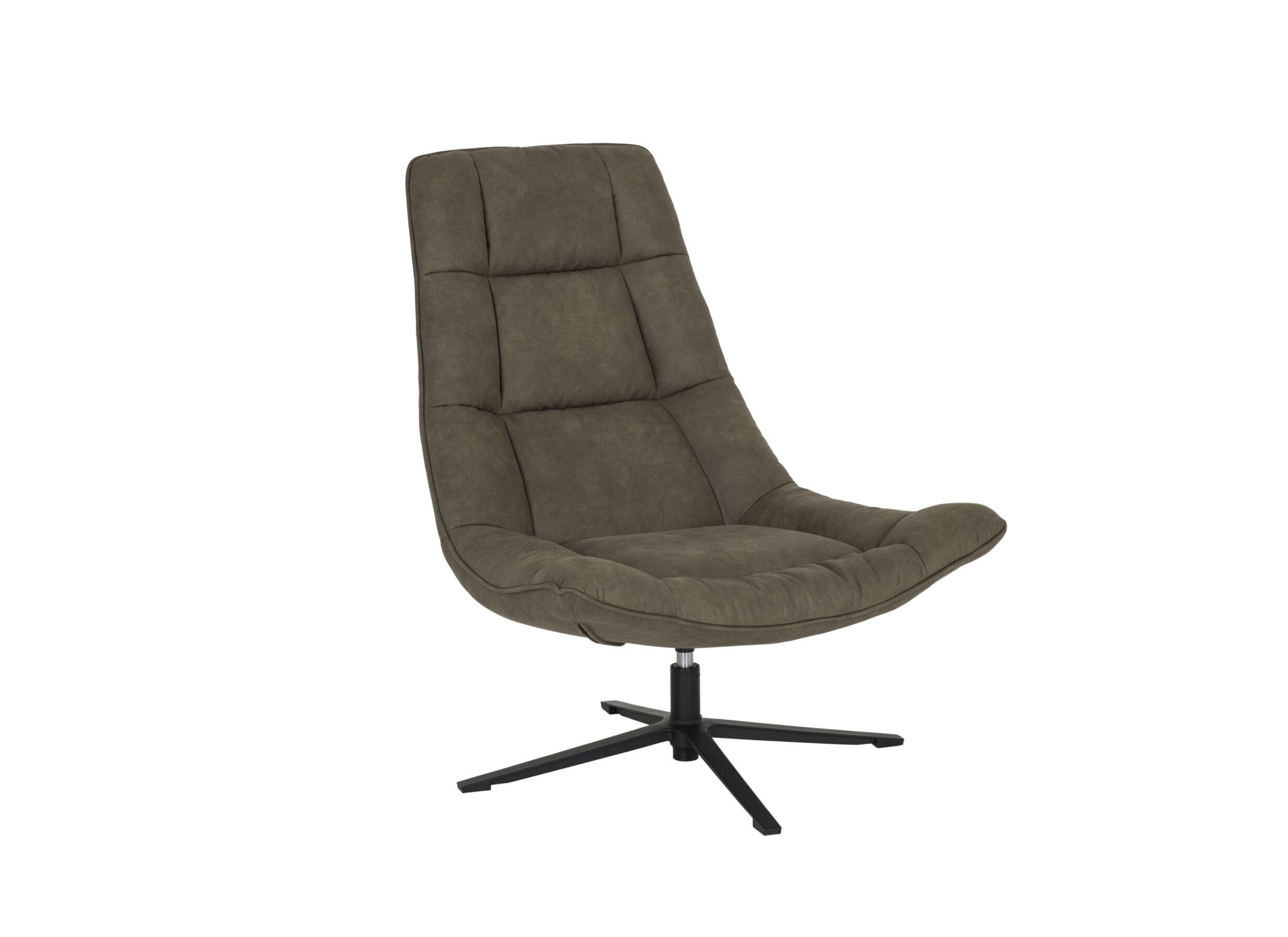 Fauteuil pivotant Slow tissu vert - Fauteuil pivotant Slow 100x82x93cm - tissu - vert