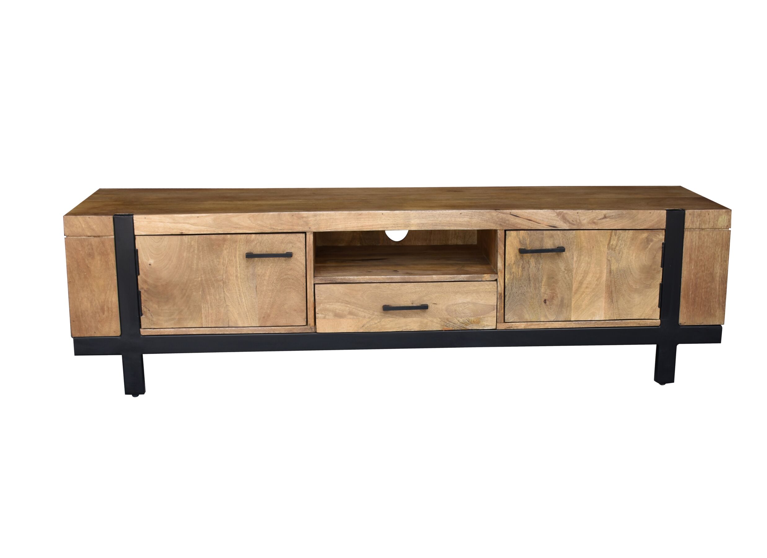 Meuble TV Chaparral 170cm - manguier massif - naturel
