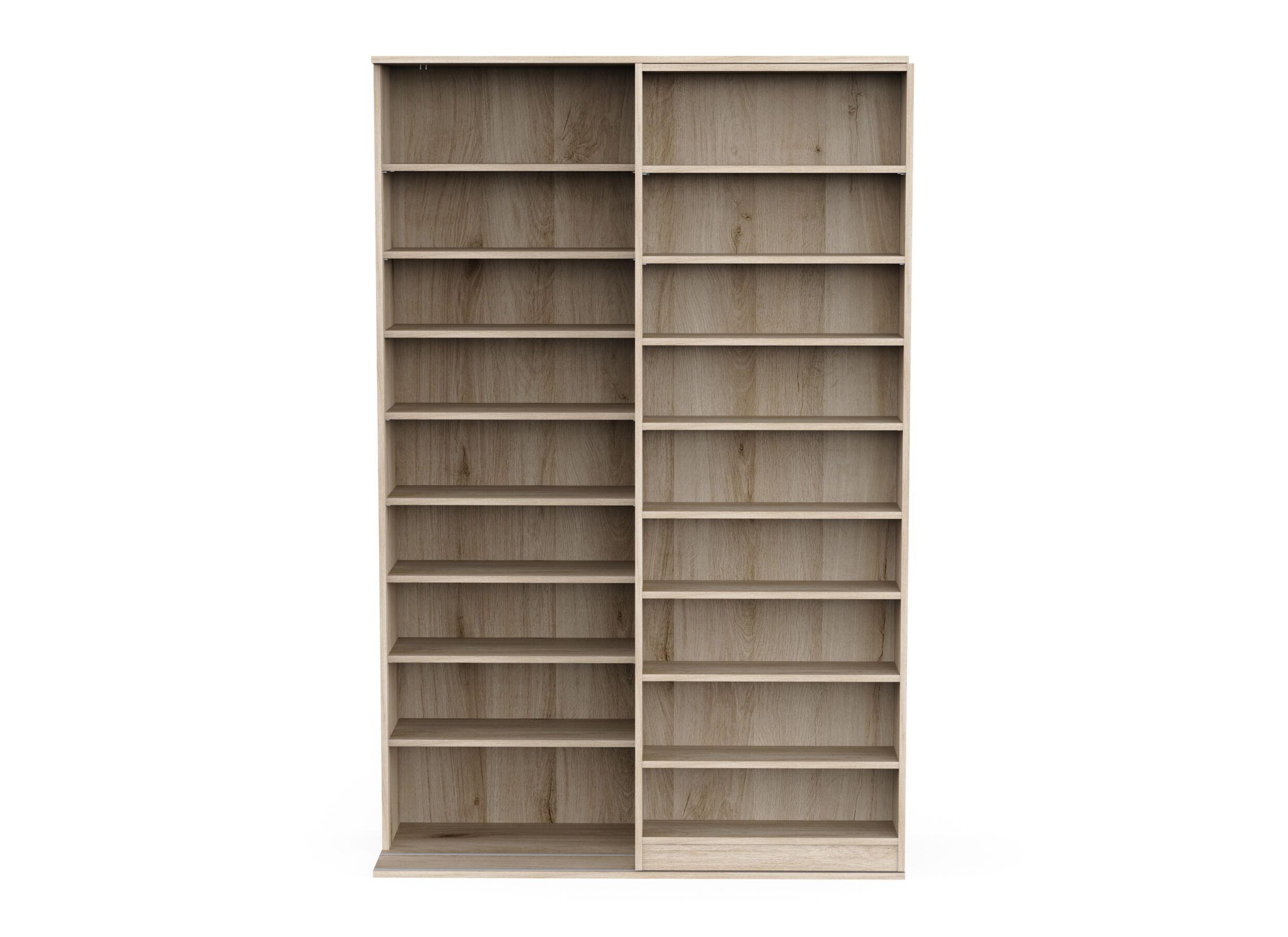 Overzichtsfoto - Boekenrek Bento 117x44x179cm - decor - kronberg eik