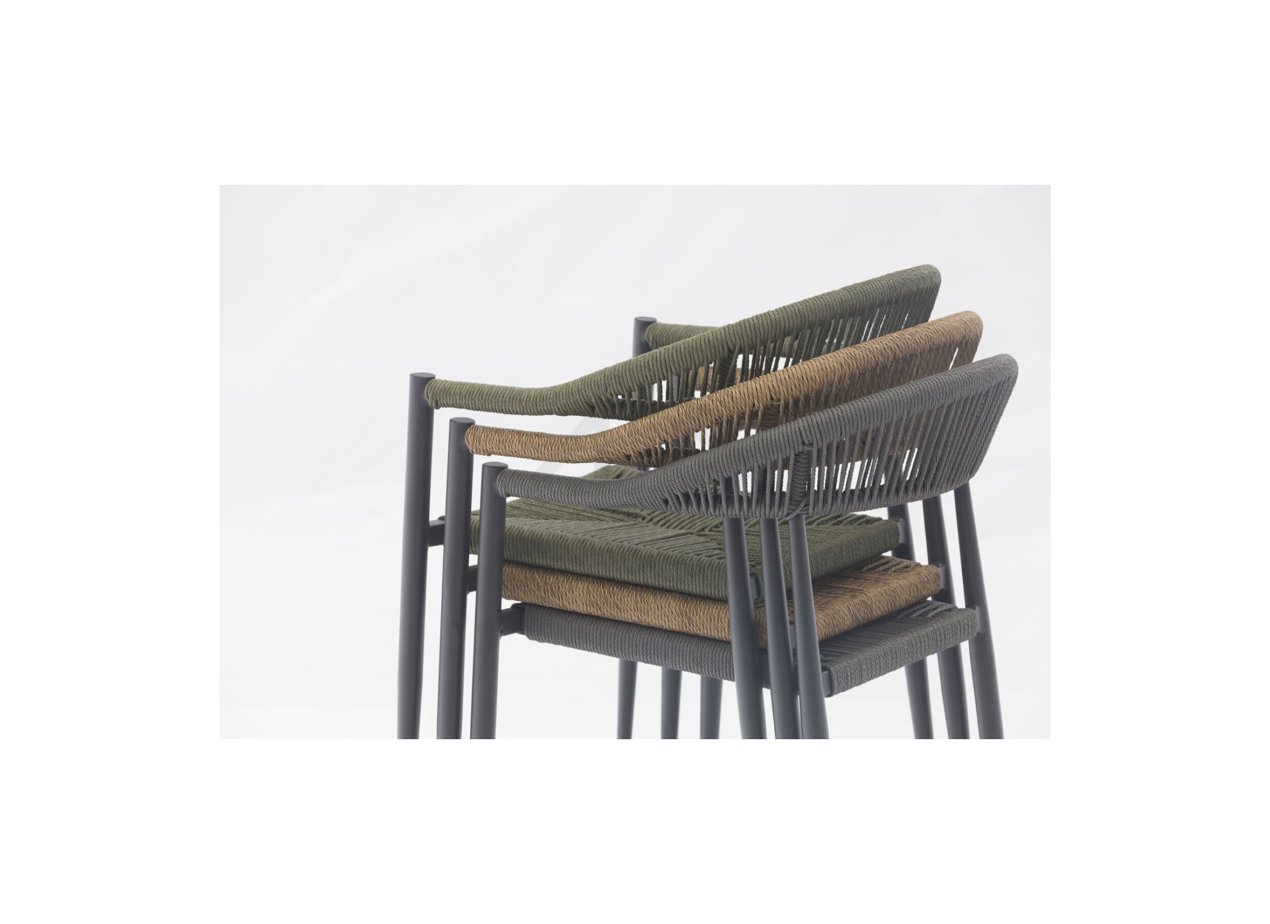 Photo ensemble - Chaise de jardin Guava aluminium anthracite