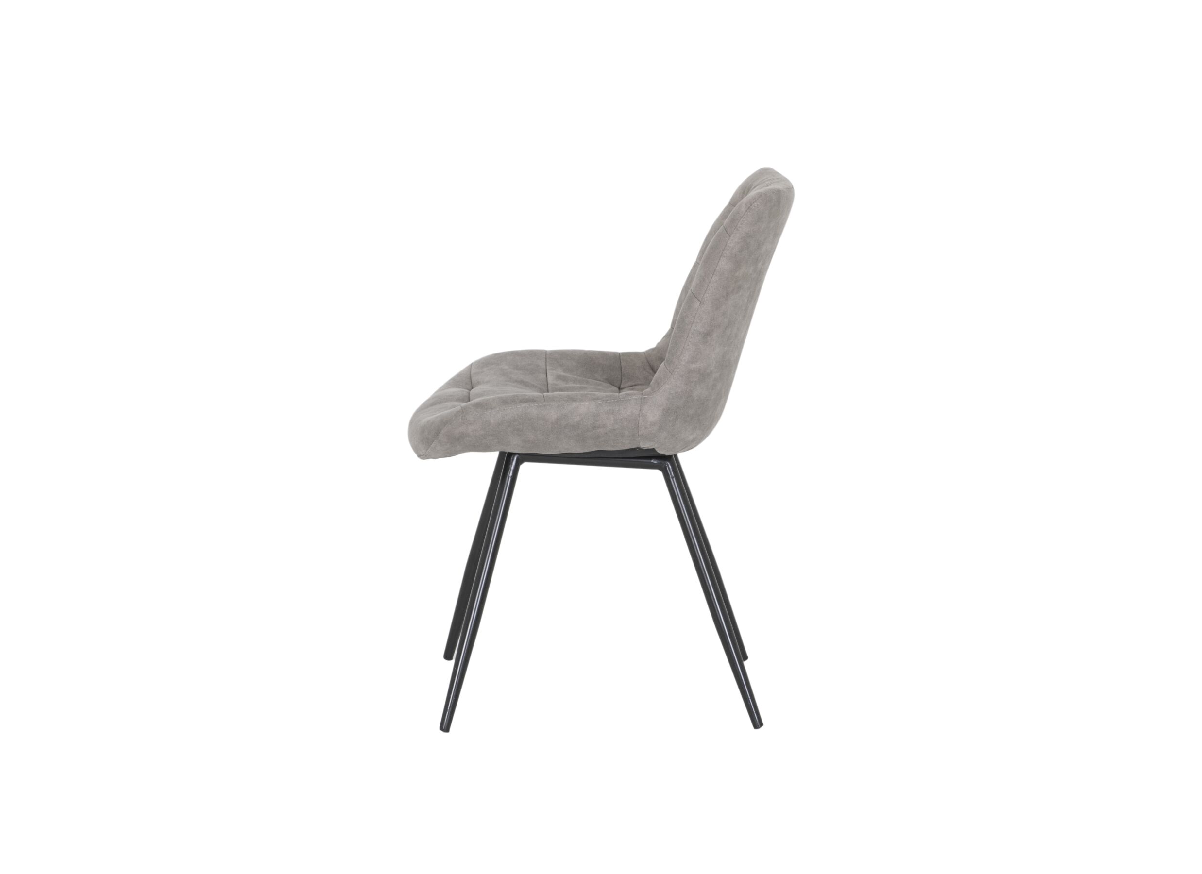 Stoel Driss 51x53x80cm - stof - grijs