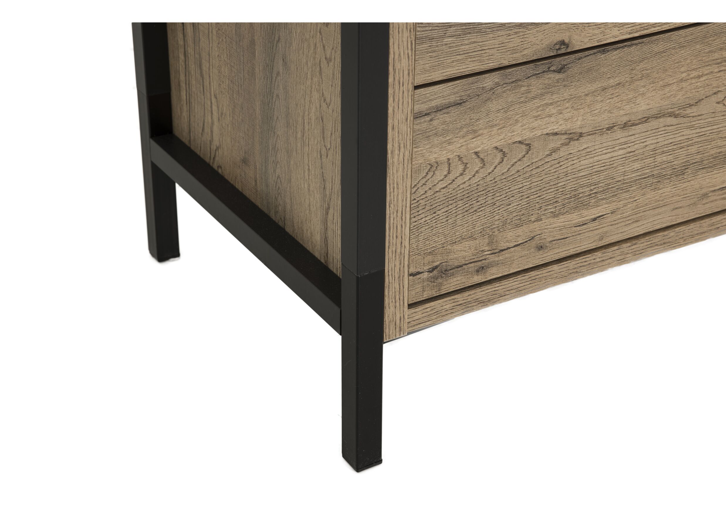 Commode Oriental Tree 109,4x41,5x90,7cm - panneau décor - bartex chêne