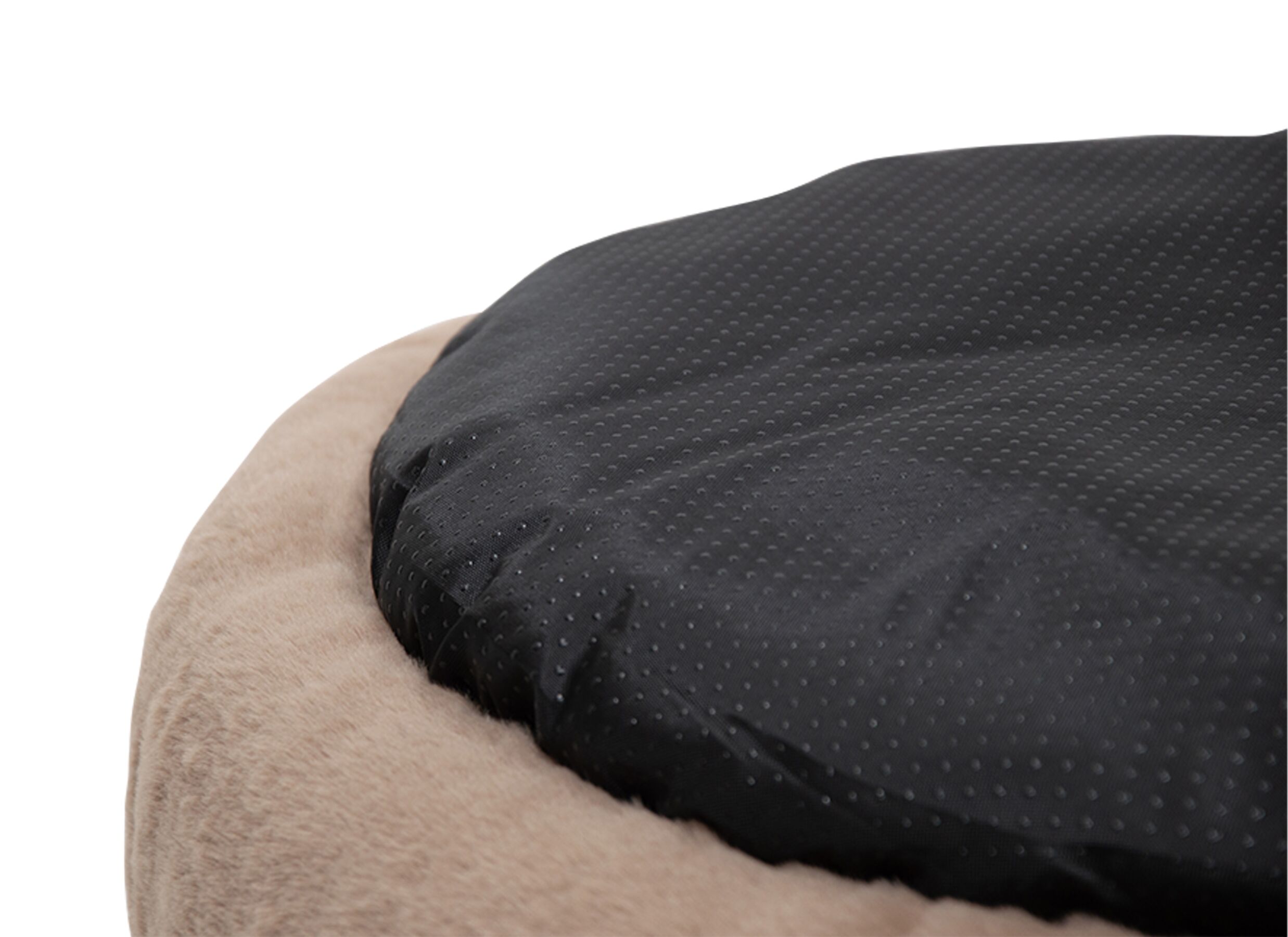 Detail - Panier pour chien Champs Elysees M Ø60x17cm - tissu - moka