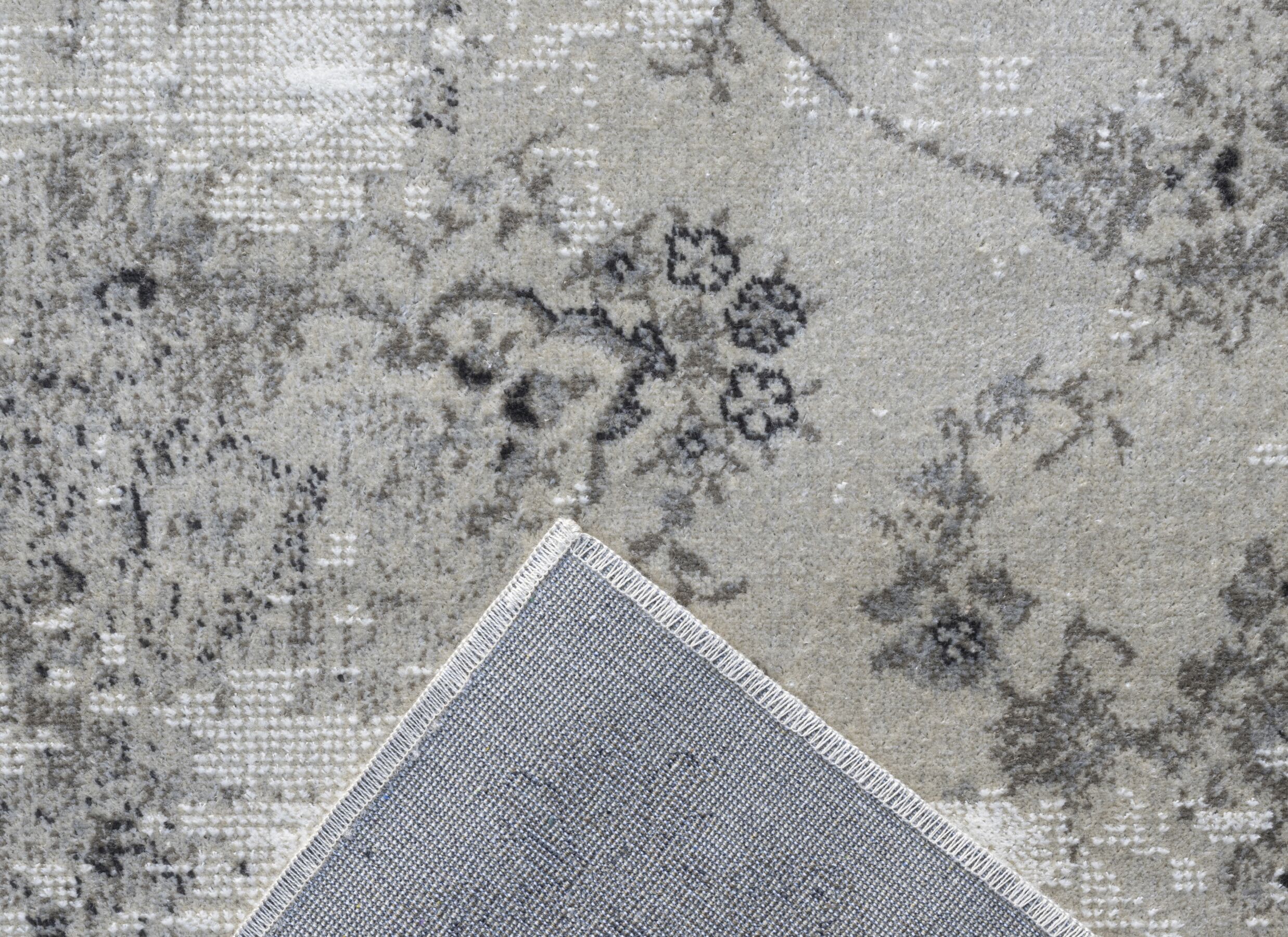 Detailfoto - Tapijt Ritz 160x230cm - polyester - grijs