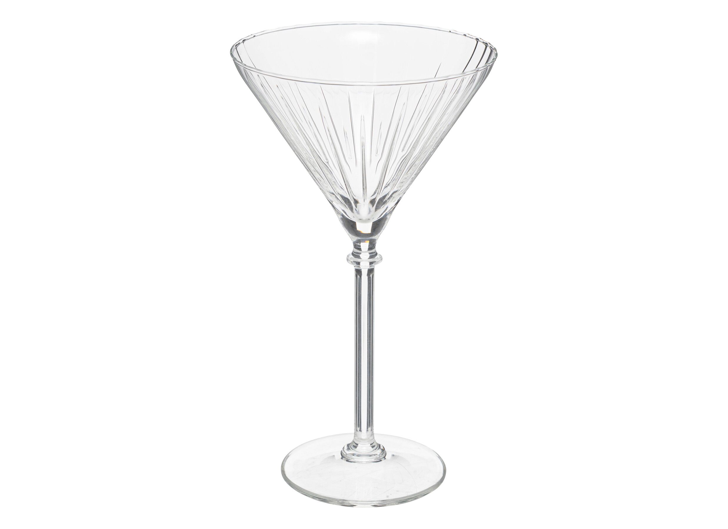 Cocktailglas Strie 25cl - glas set van 4 - Cocktailglas Strie 25cl - glas set van 4