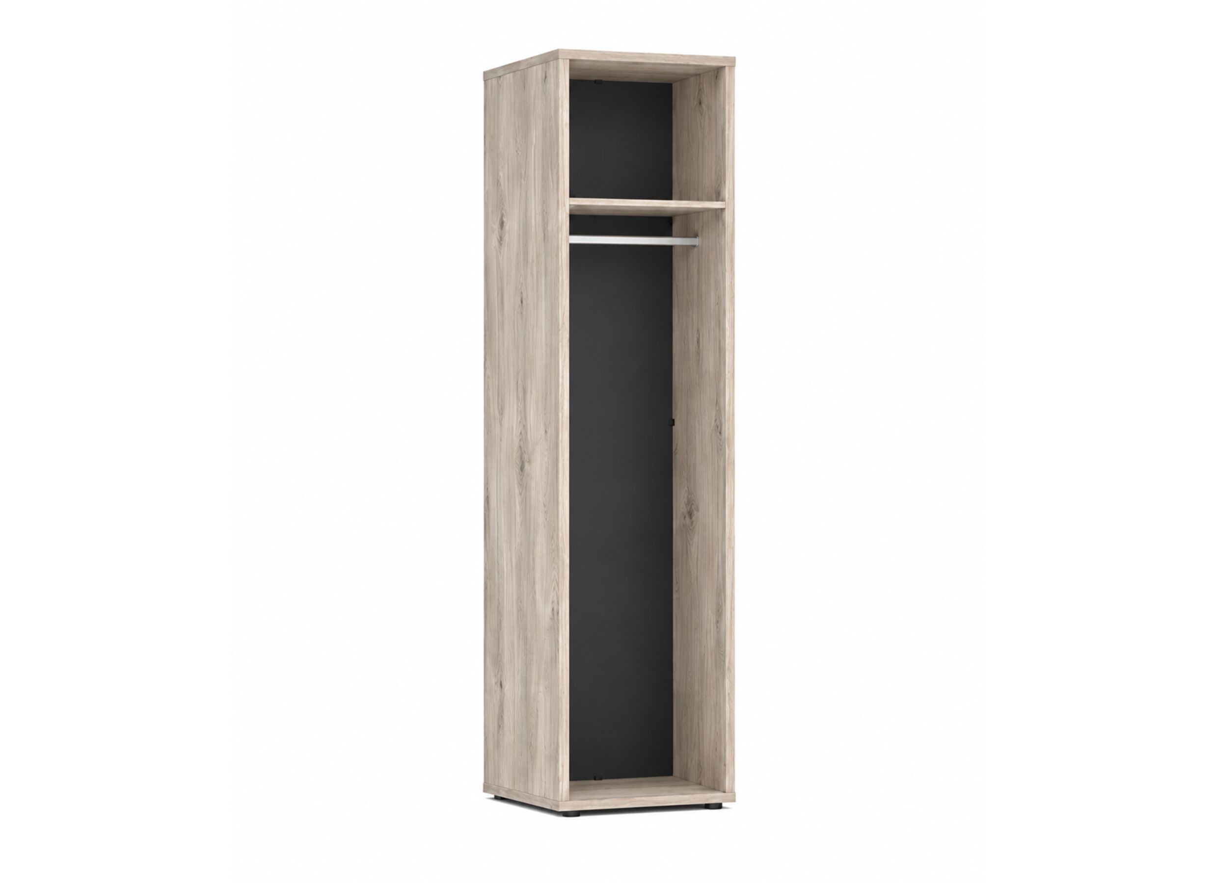 Kleerkast Gloria 50cm - melamine - greige castello oak - Garde-robe Gloria 50cm - mélamine - greige castello oak