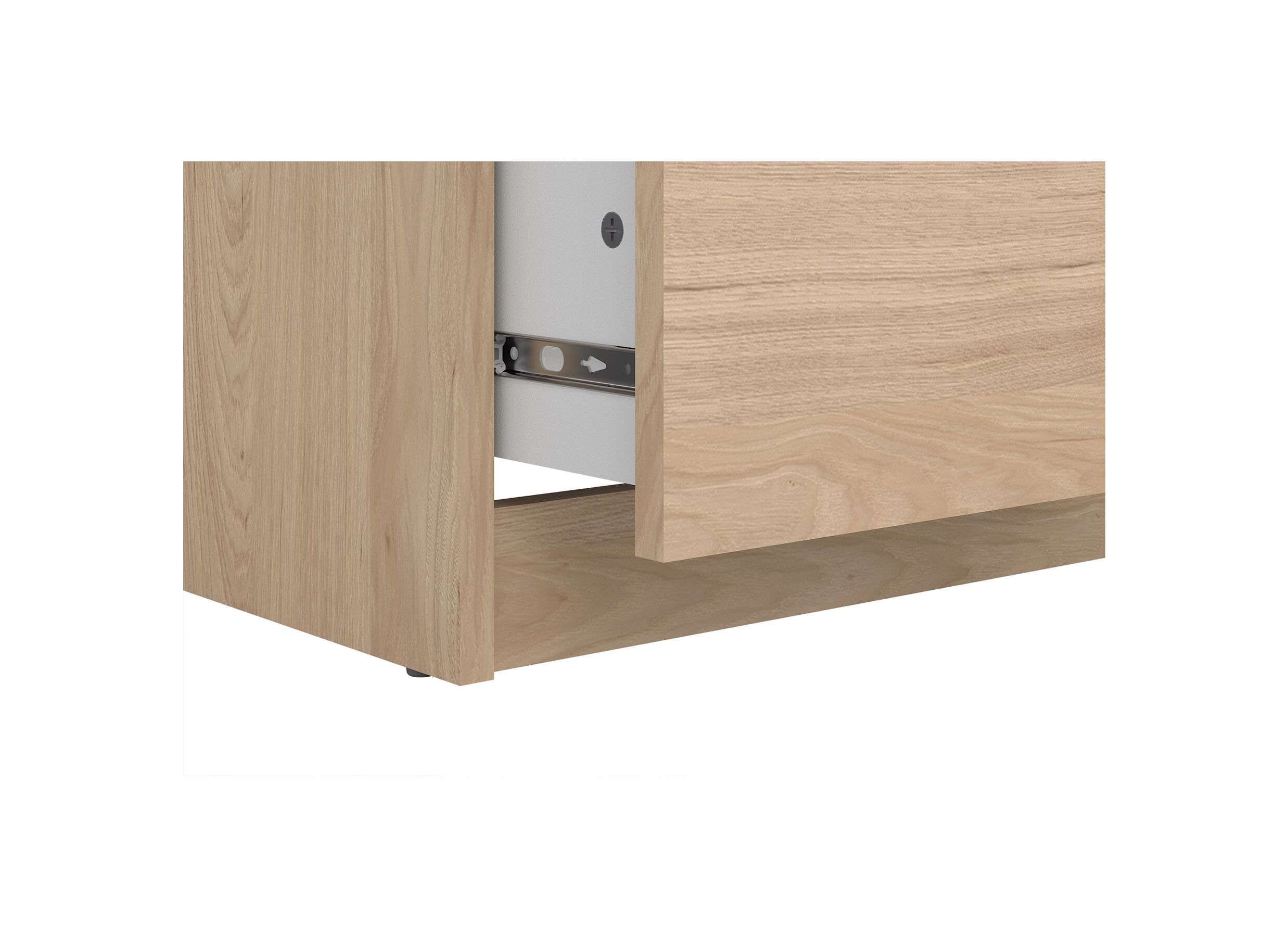 Commode Naia 41x50x111cm - mélamine - jackson hickory