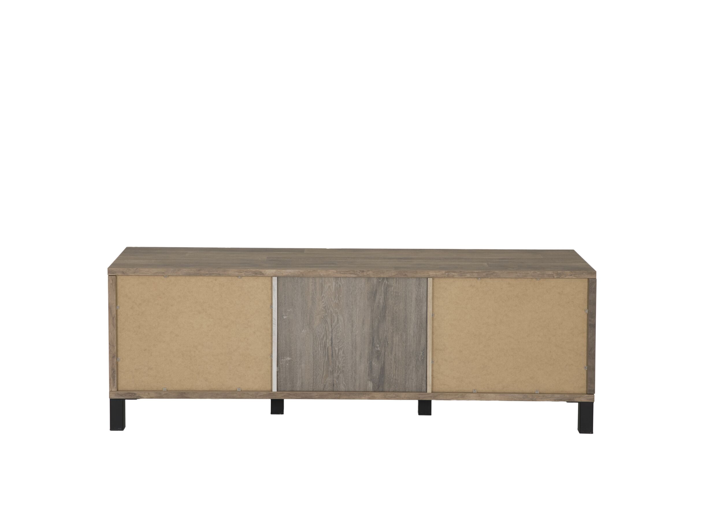 Overzichtsfoto - Tv-meubel 179cm - meubelplaat - old teak & matt black