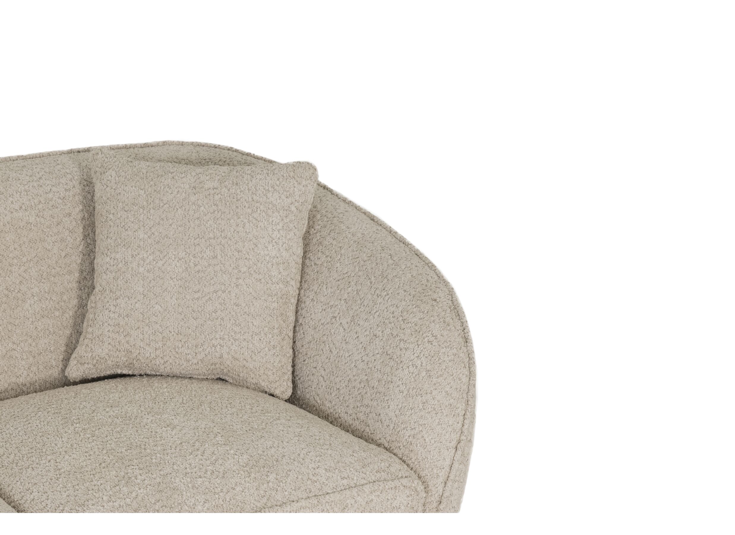 Detailfoto - Zetel Momo 2-zit - polyestervezel - beige