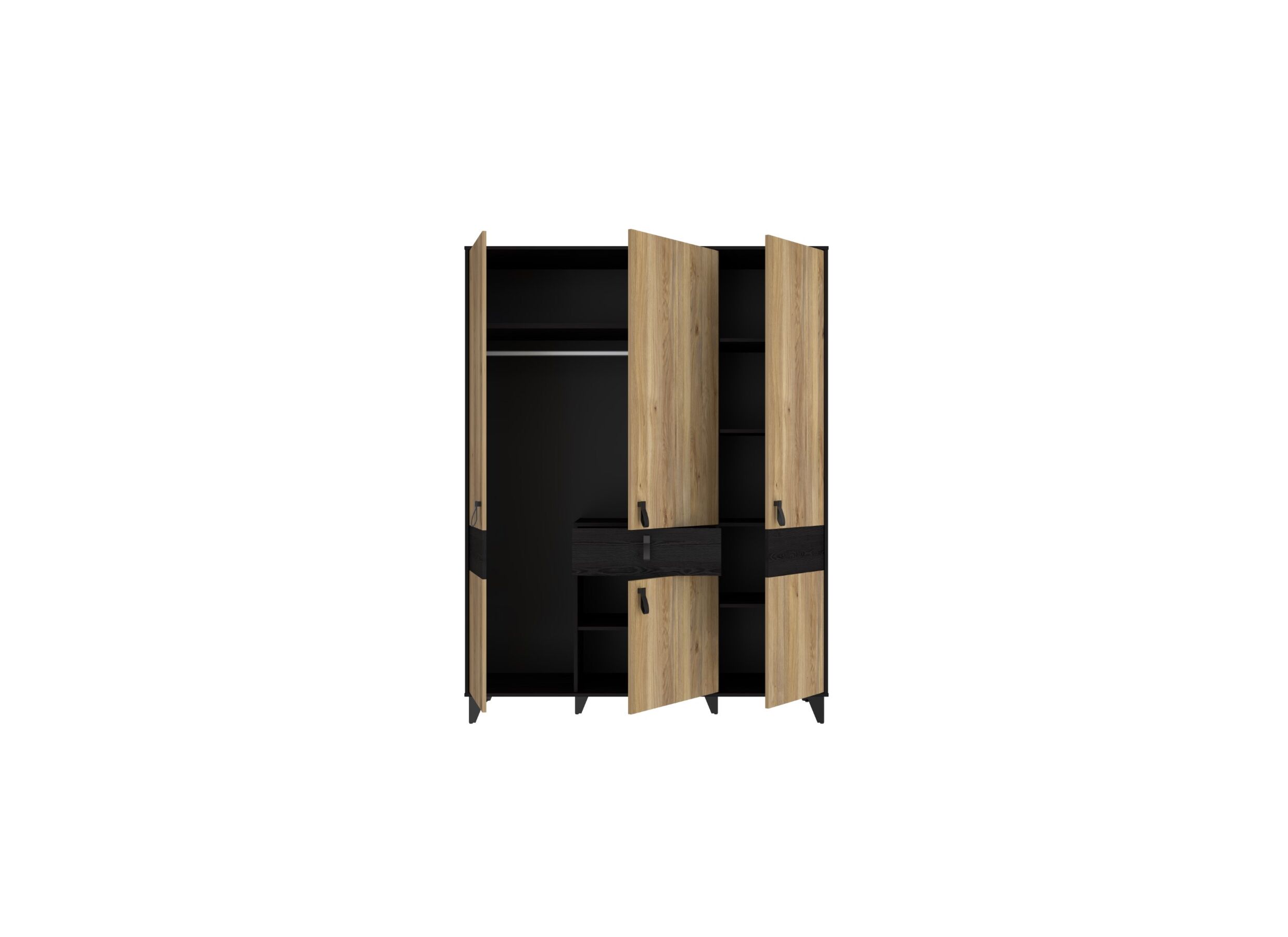 Garde-robe Lya 153cm - décor - cabezone oak/mauvella