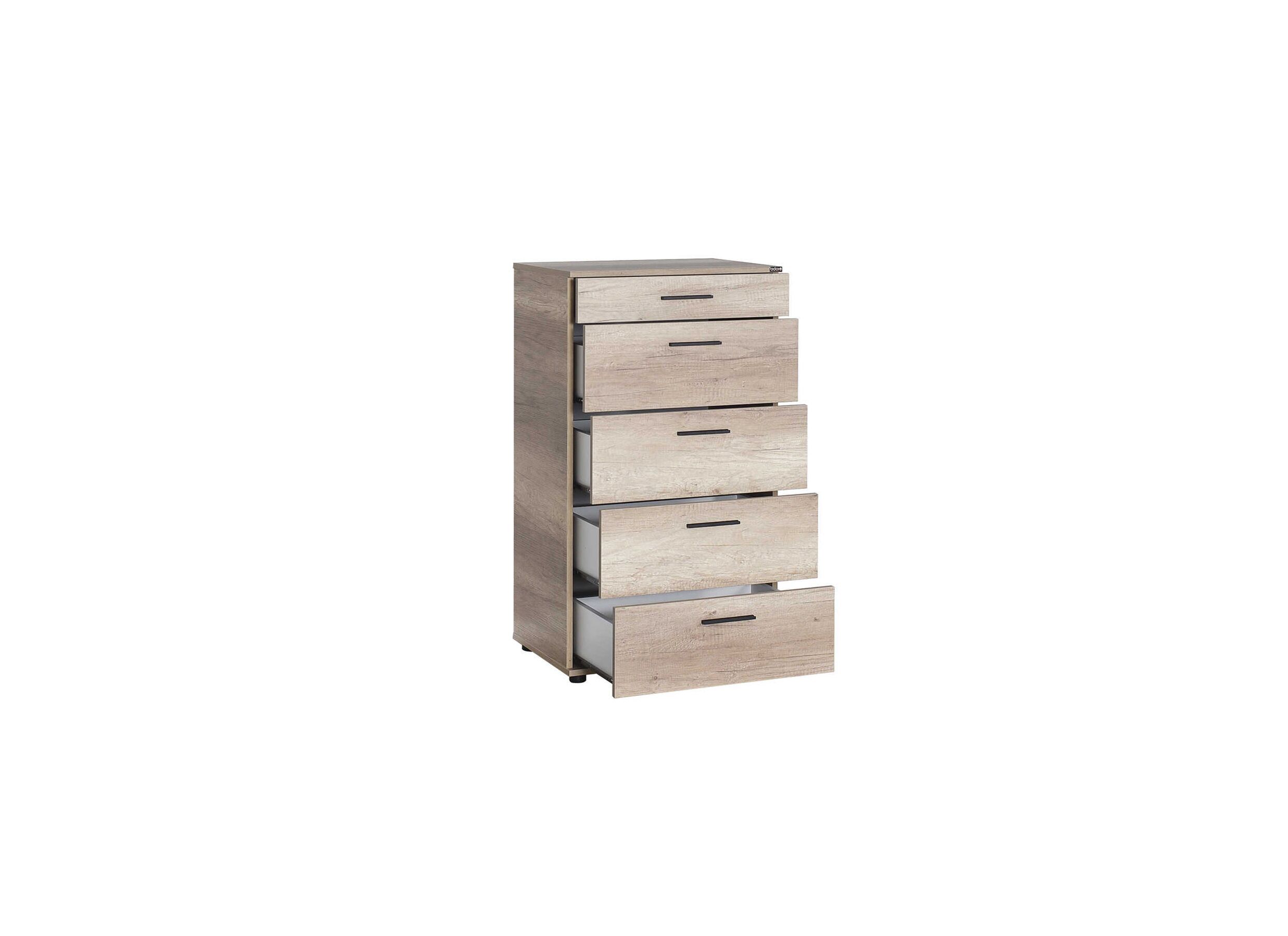 Commode Komodo 60x44x108cm - mélamine - tori