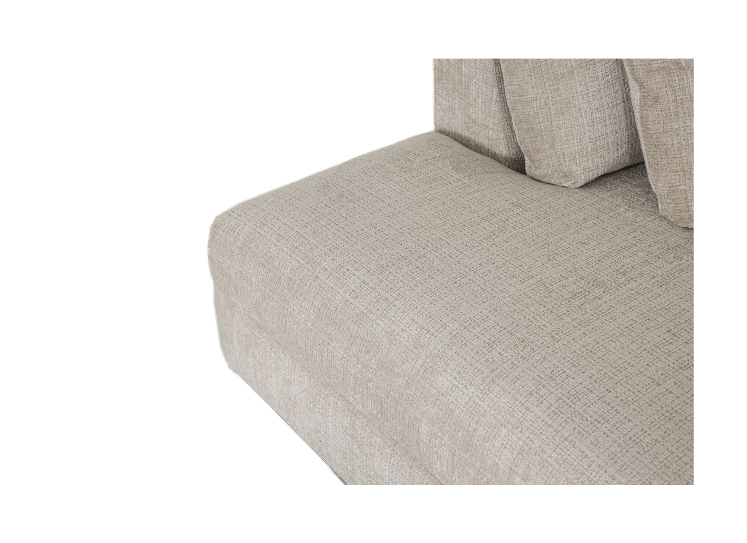 Detail - Canapé d'angle New Polo 430x226cm - tissu - beige