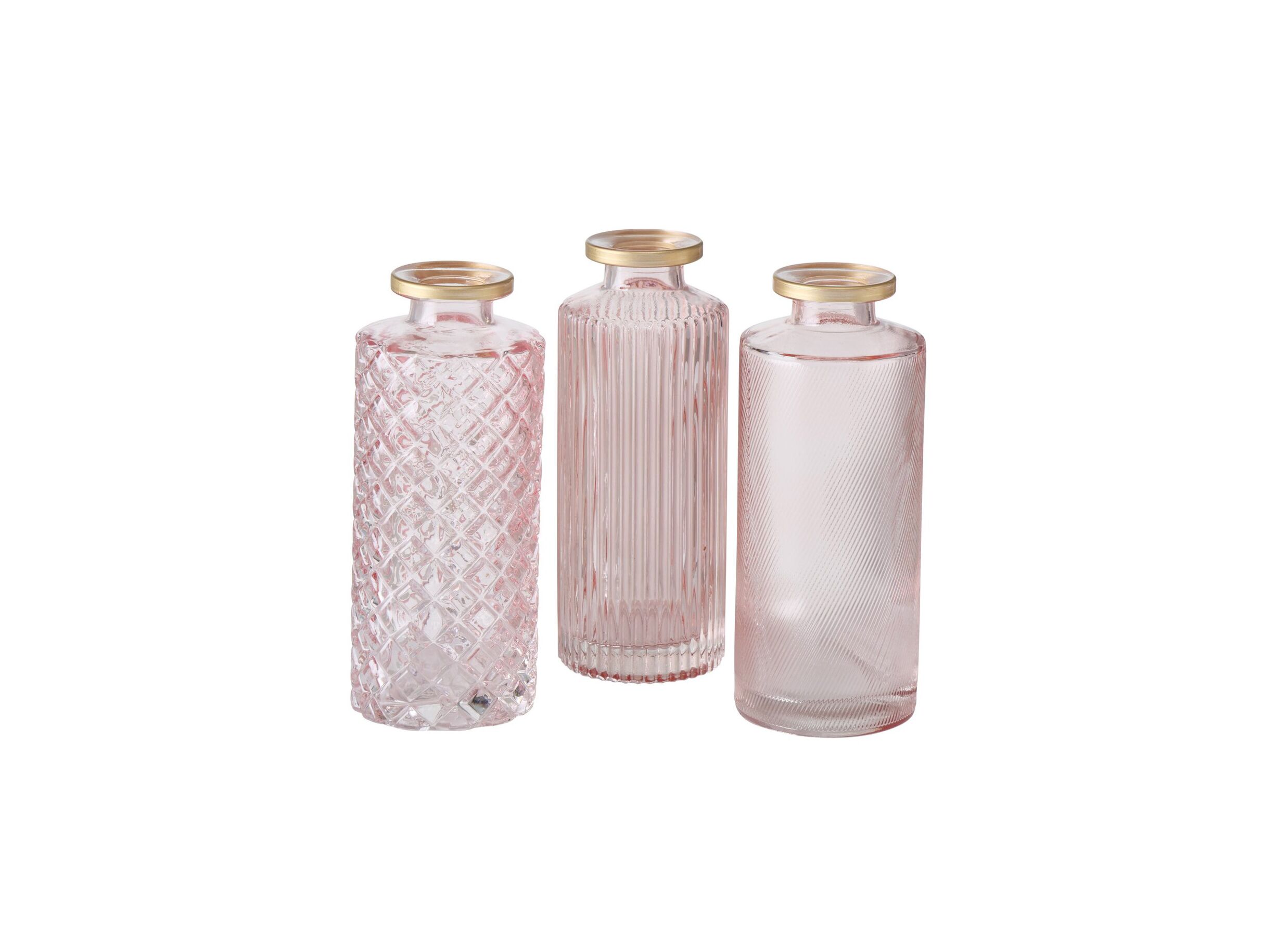 Vase Adore H13cm ass. - Vase Adore H13cm - verre - rose