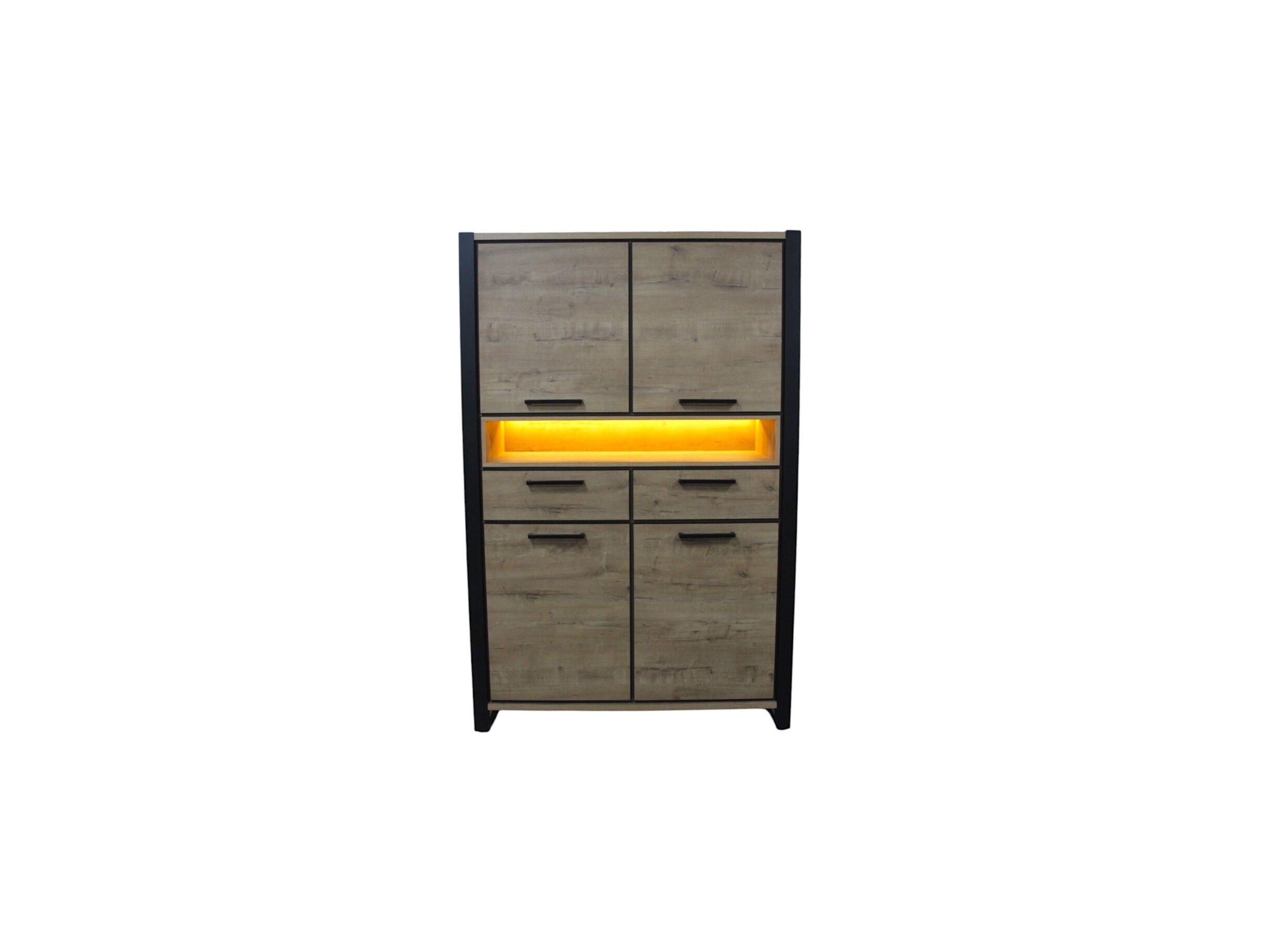 Hoofdfoto - Kast Cronos 130x45x200cm - decor eik - naturel