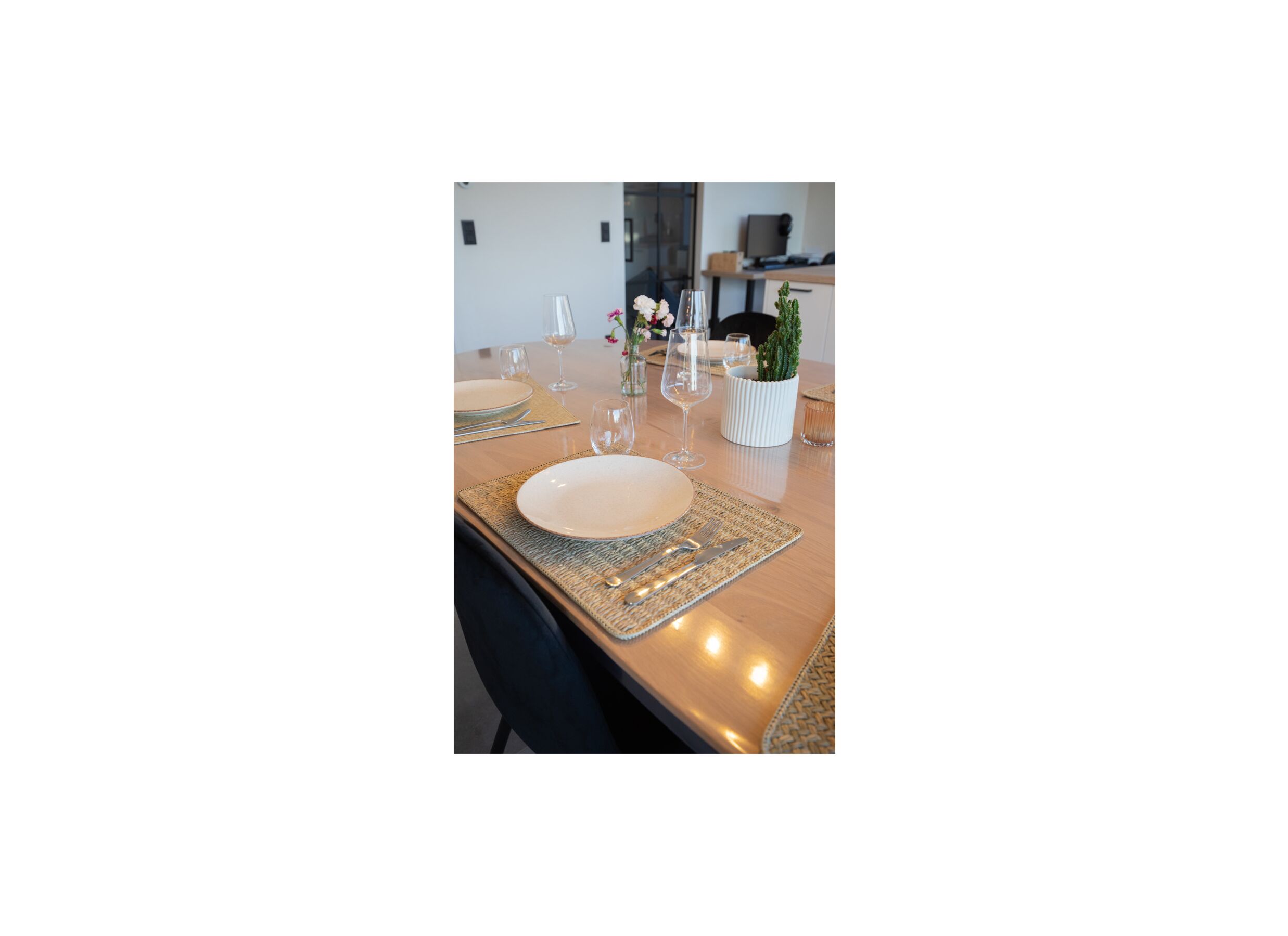 Foto ambiance - Set de table Callia 33x45cm - zostère - naturel