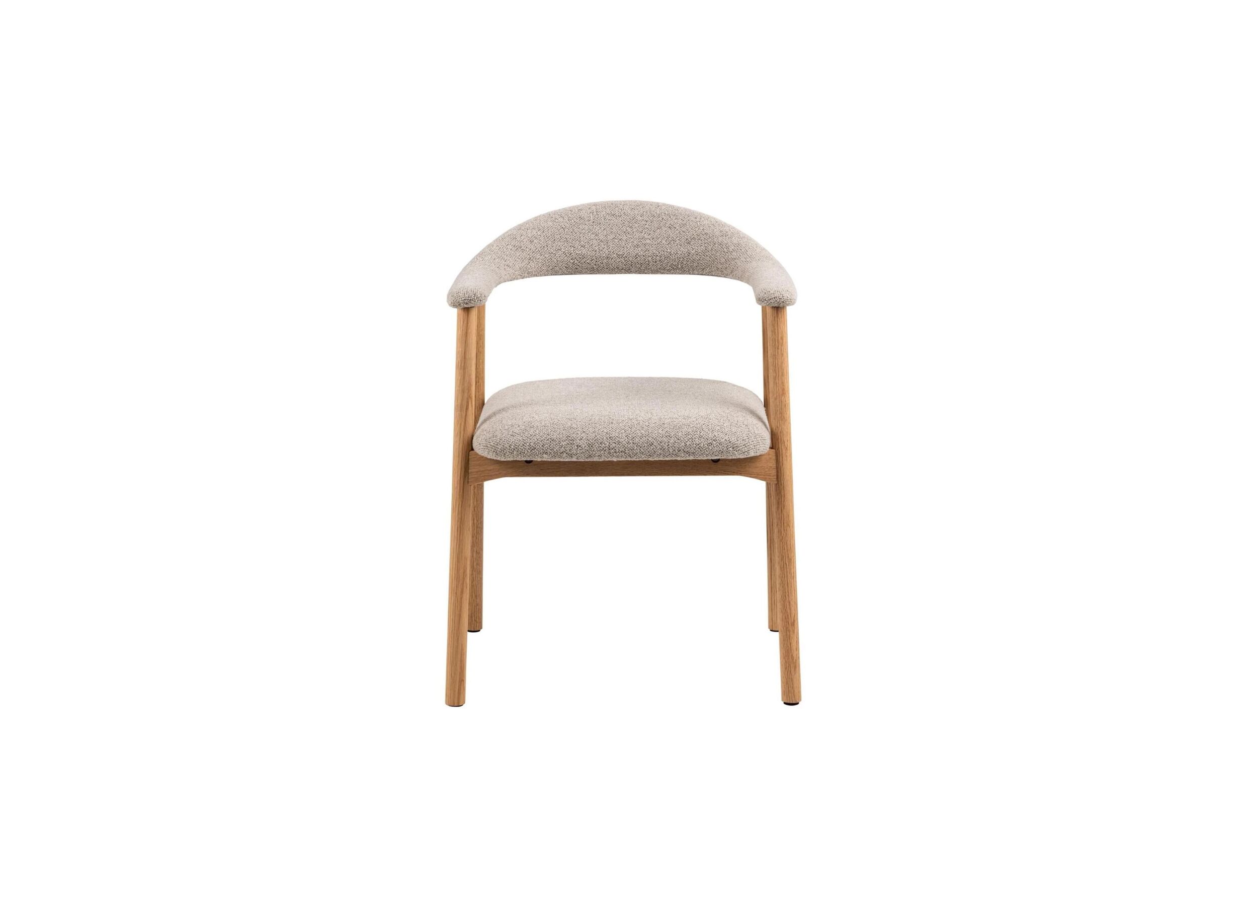 Chaise 56x54x75,5cm - bouclé - beige