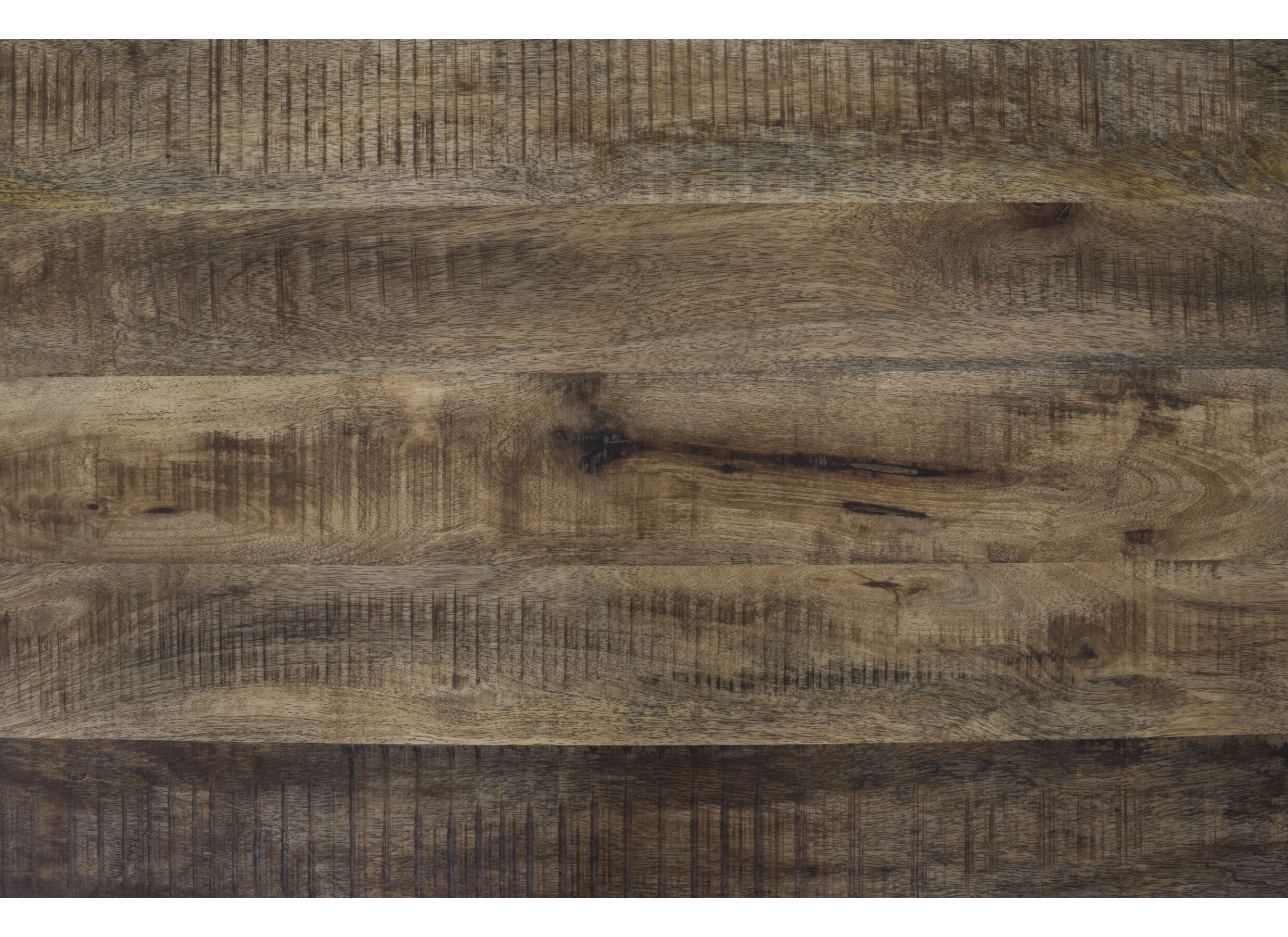 Table basse Fuego Ø100cm - mangue massif & métal - naturel