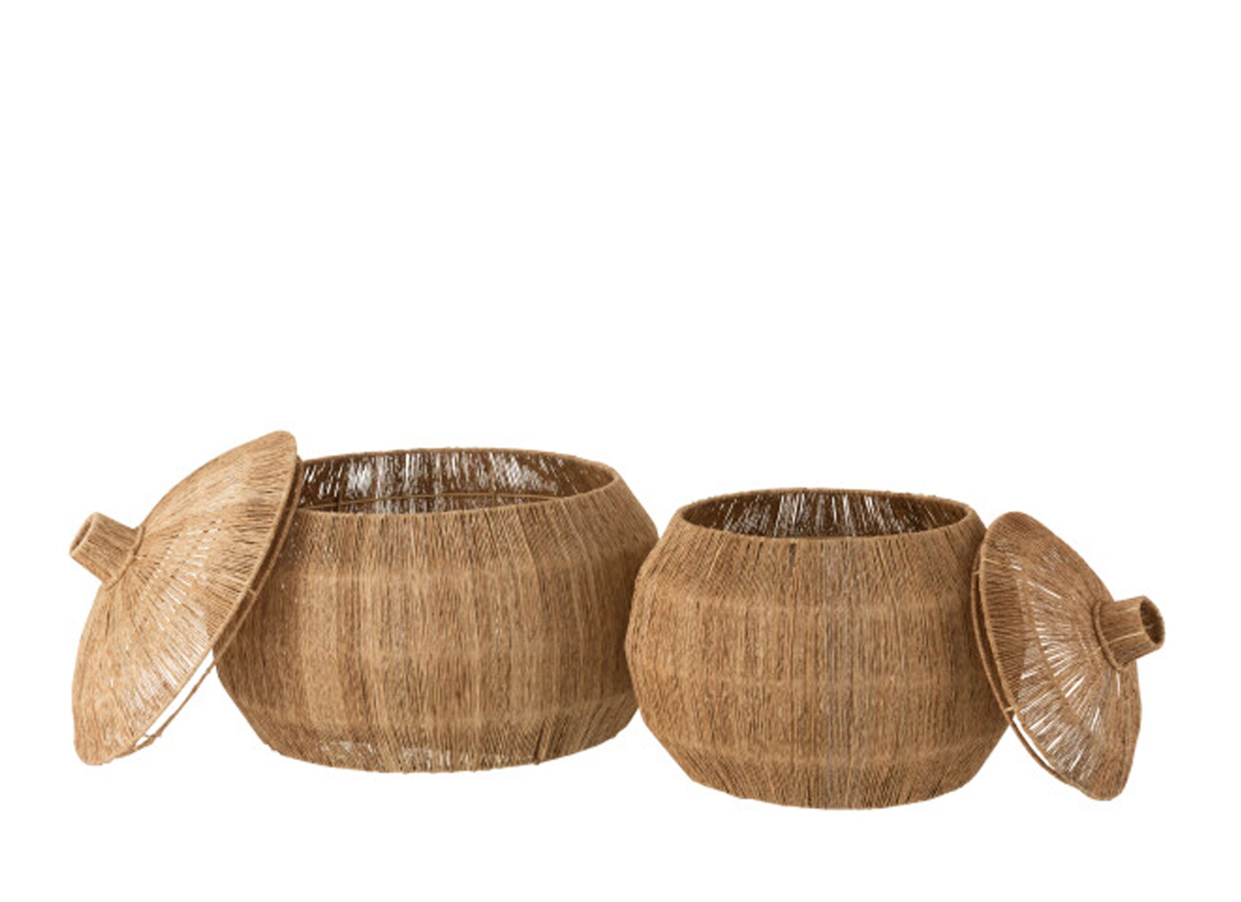 Aperçu - Panier Dantya Ø55,5 & 45cm - jute - naturel lot de 2