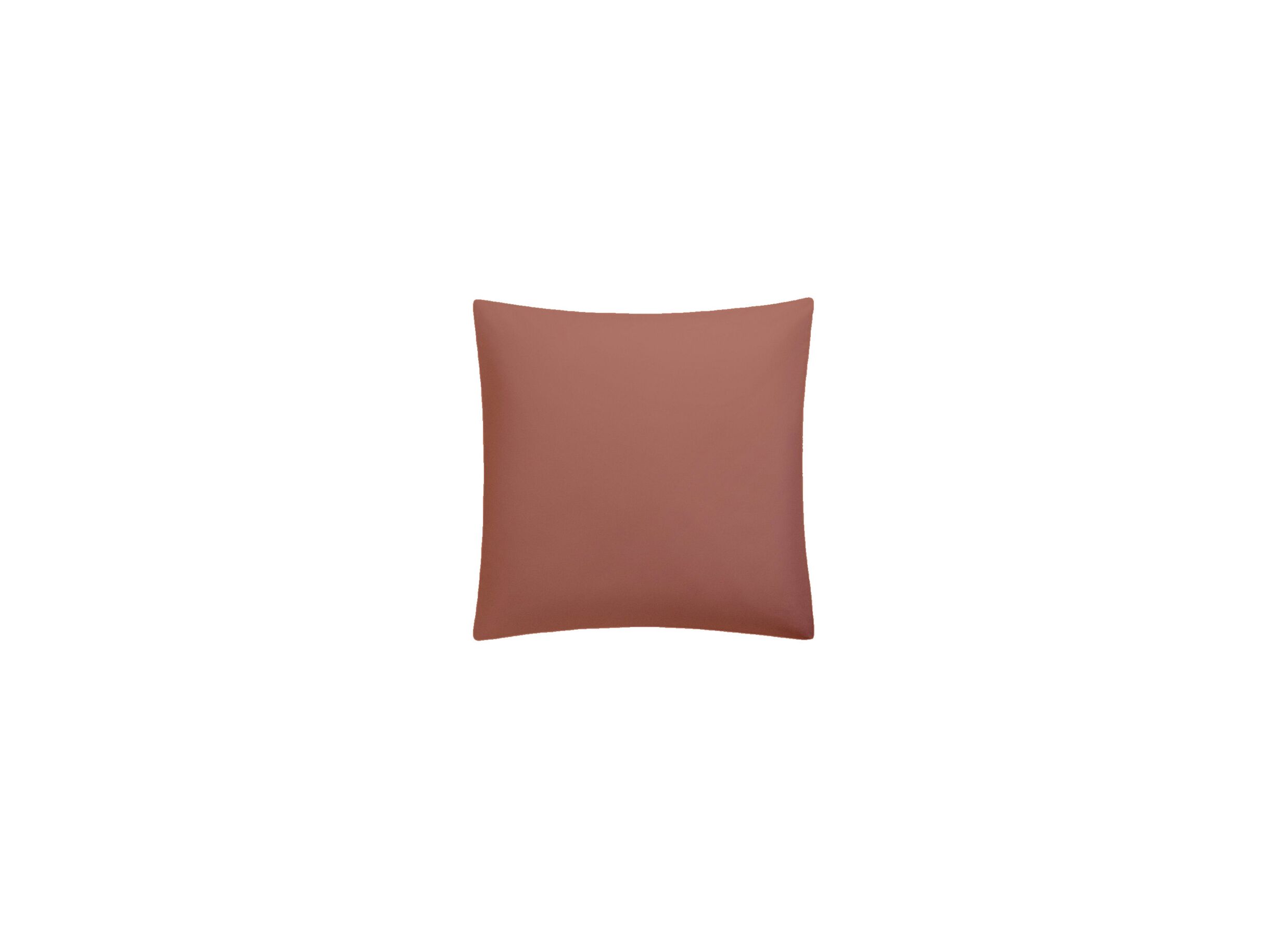 Kussensloop 65x65cm - percale katoen - koper - Taie d'oreiller 65x65cm - percale coton - cuivre