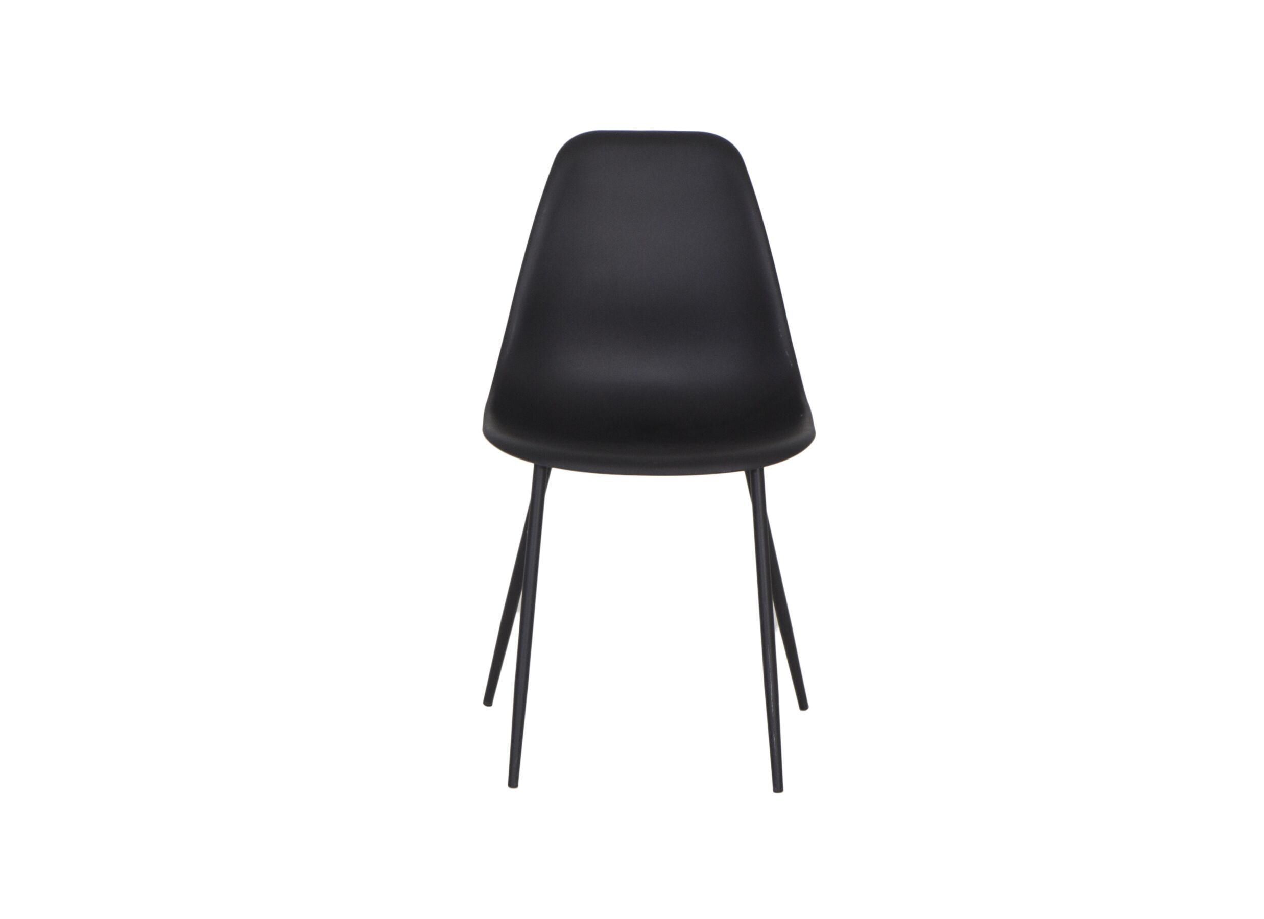 Chaise coque Goy 46x52,5x82,5cm - polypropylène - noir