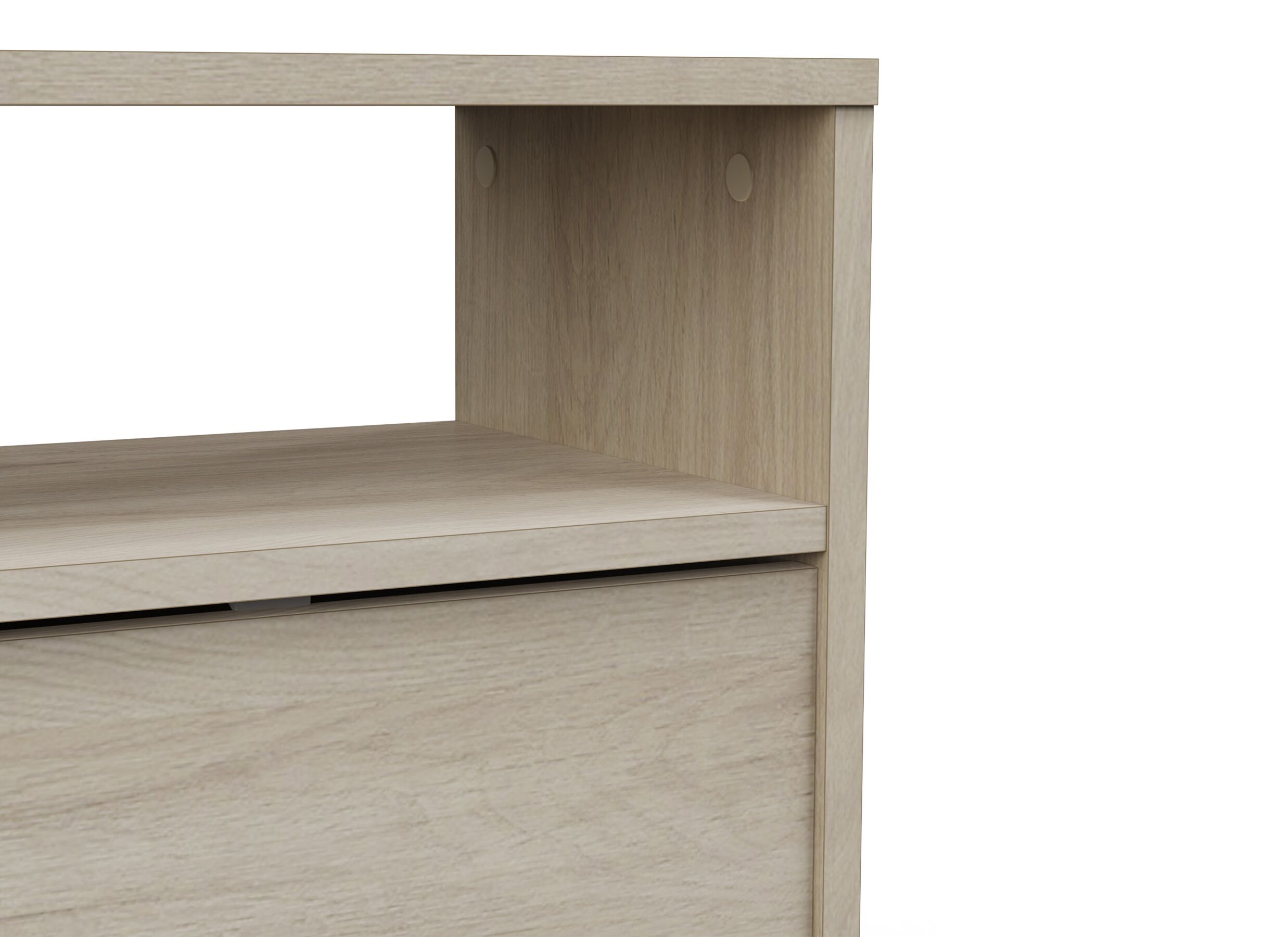 Detail - Table de chevet Nano 41x28x51cm - décor - chêne kronberg