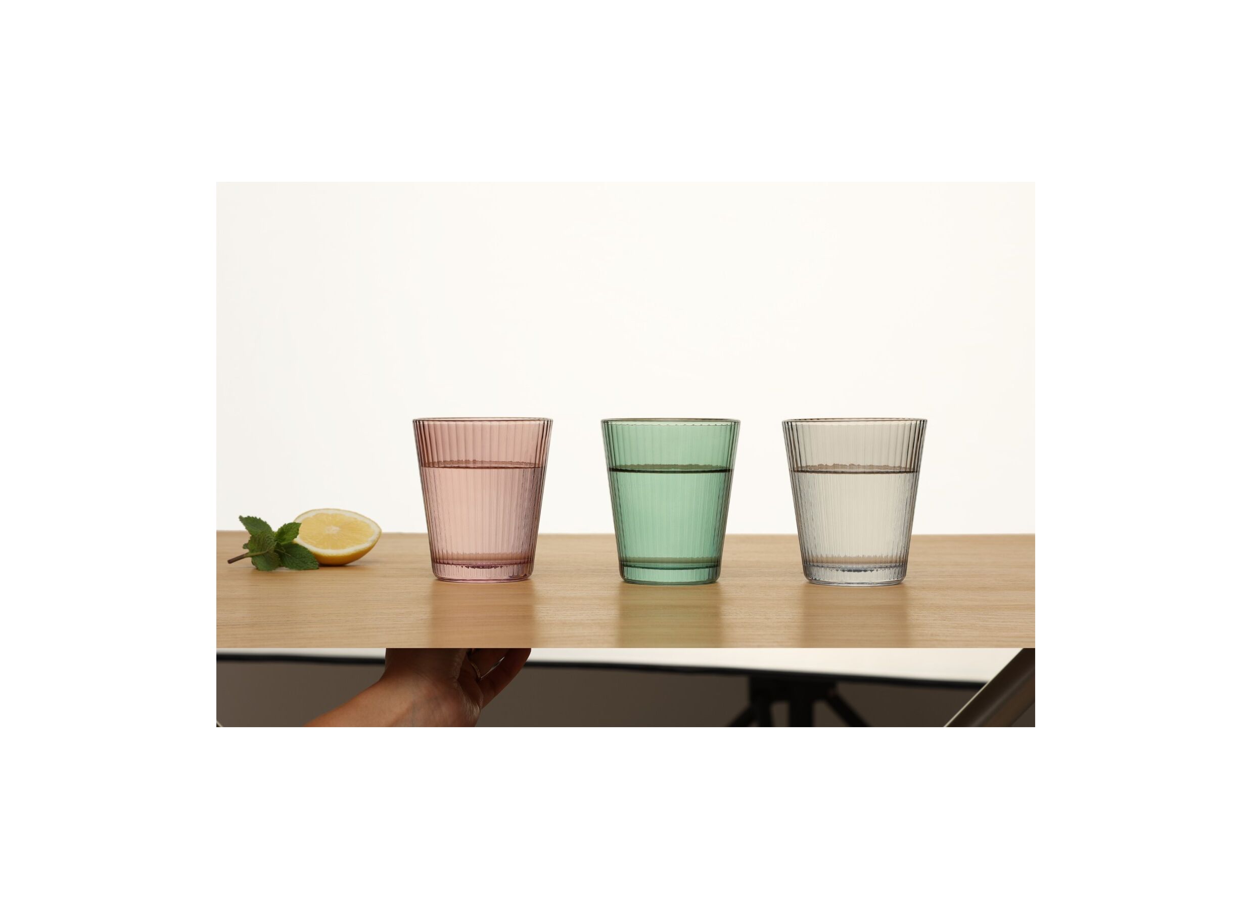 Foto ambiance - Verre Mal'eau 34cl - verre - multicolor lot de 6