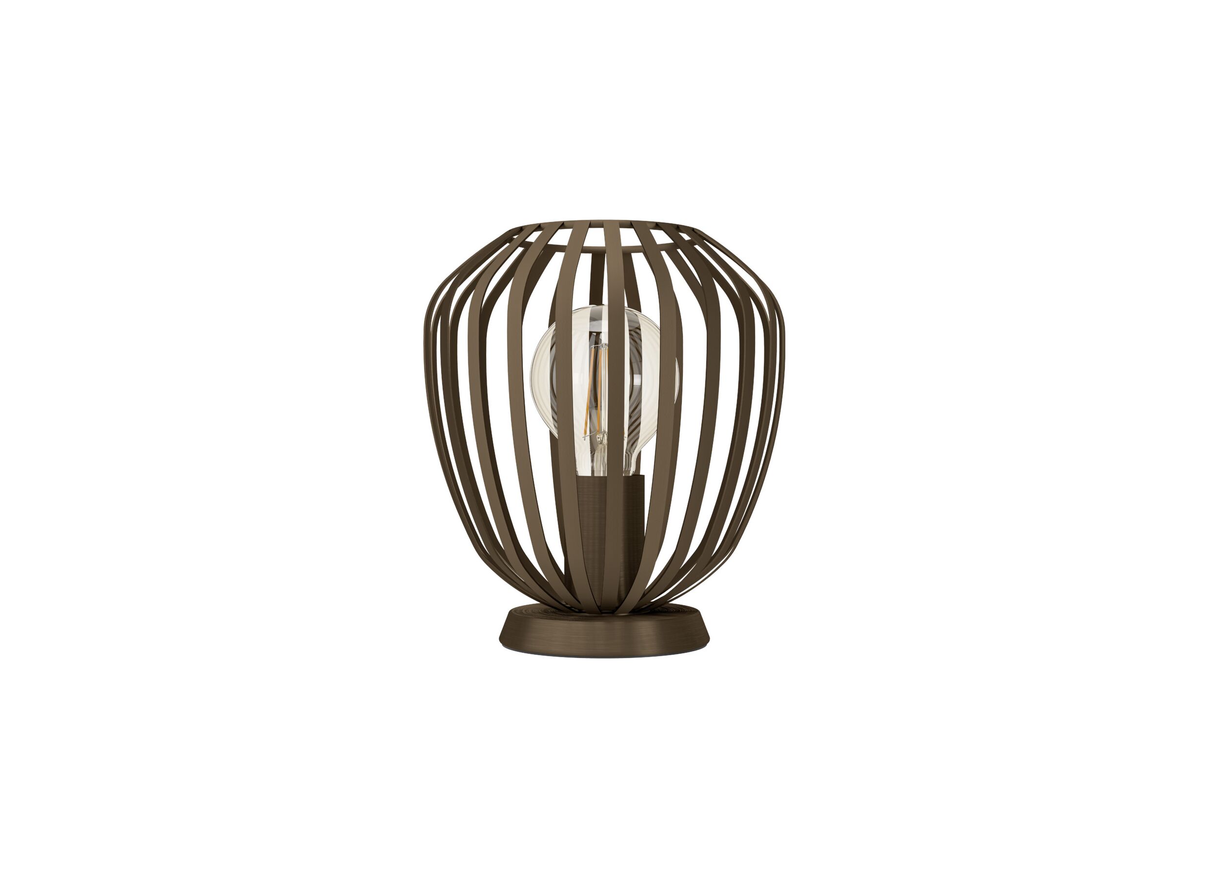 Aperçu - Lampe de table Espinal E27 H22,5cm acier bronze