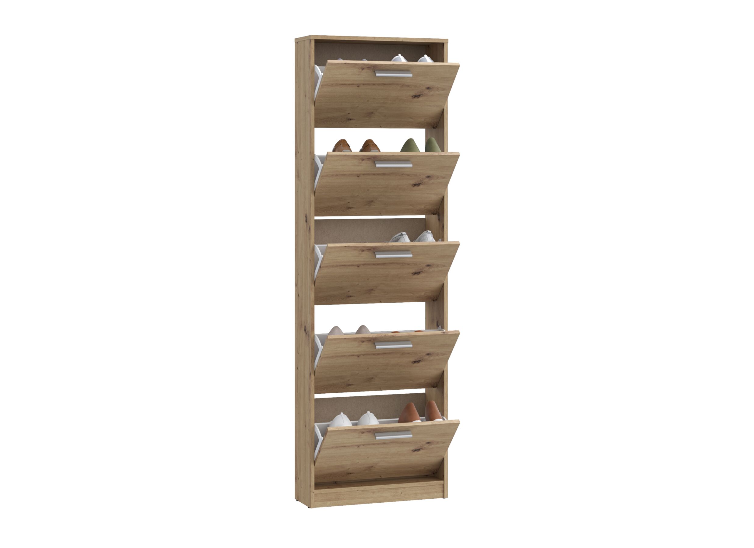 Aperçu - Armoire à chaussures Net402 58x20x186cm - décor - chêne artisanal