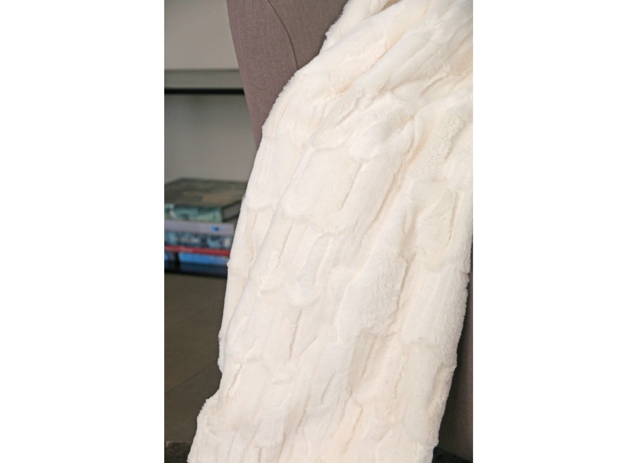 Plaid Verona 150x200cm nepbont offwhite