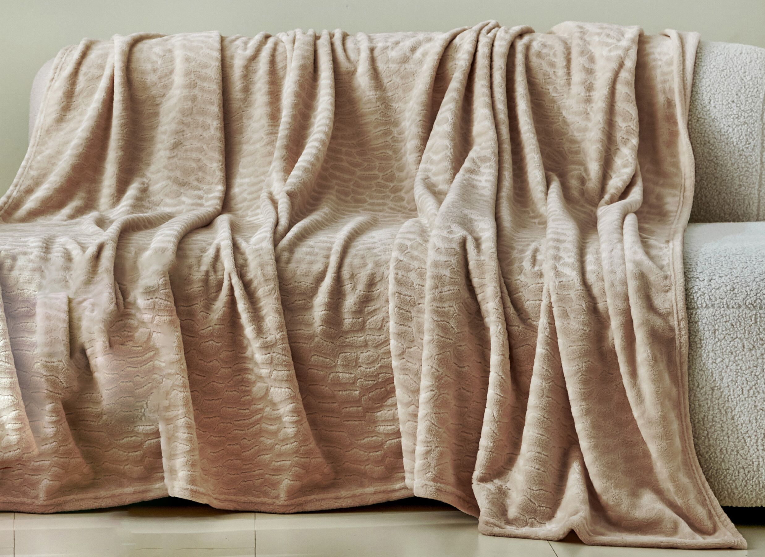 Foto ambiance - Plaid Valencia 150x200cm - microfibre - bois