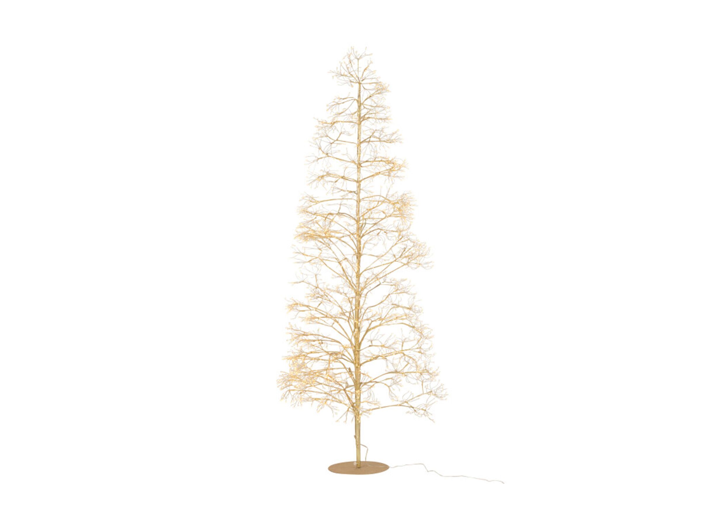 Plus Important - Arbre de Noël 50x50x210cm - métal - or