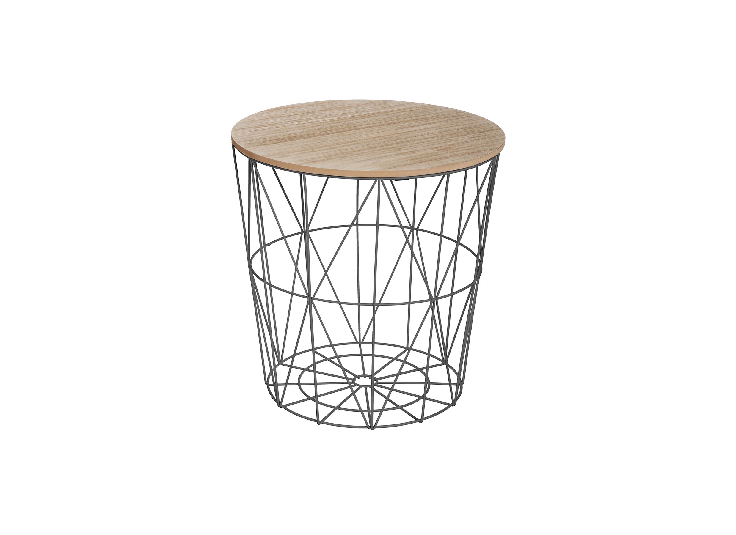 Bijzettafel Kumi Ø39,5cm - metaal - zwart