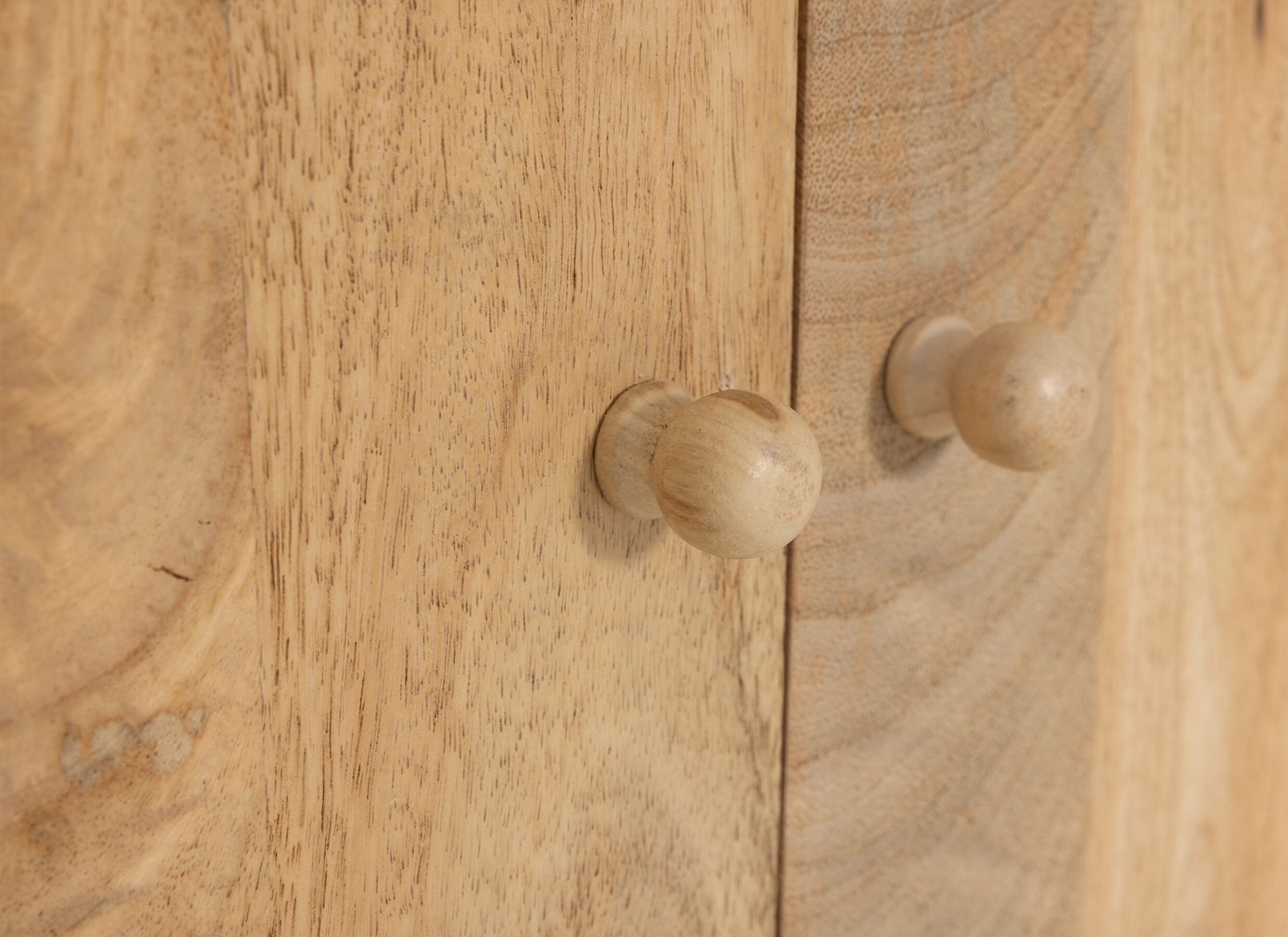 Detailfoto - Tv-meubel Morgane 90cm - mango massief - naturel