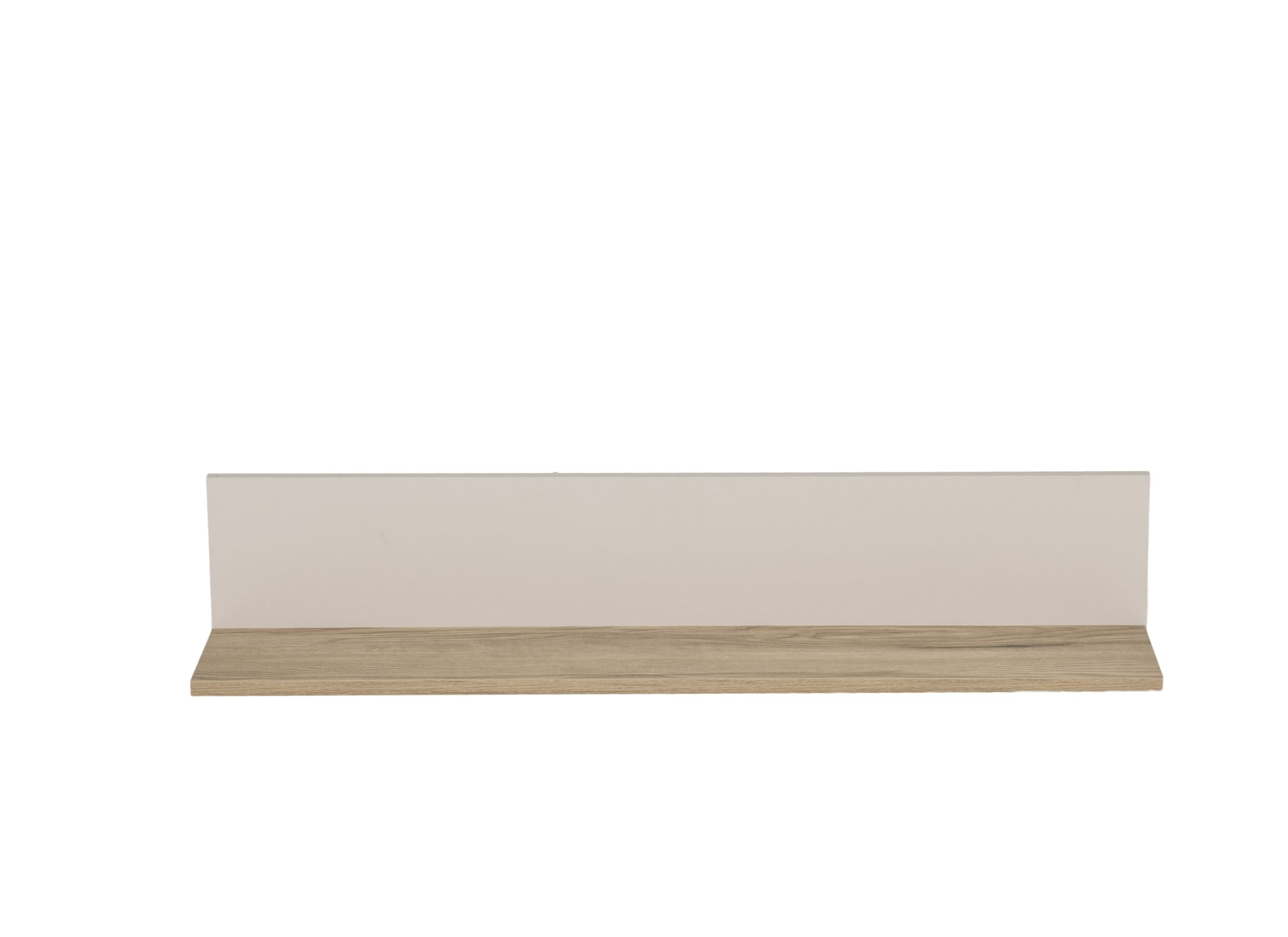 Aperçu - Tablette murale Hazel 80x20x9cm - mélamine - beige & chêne montana