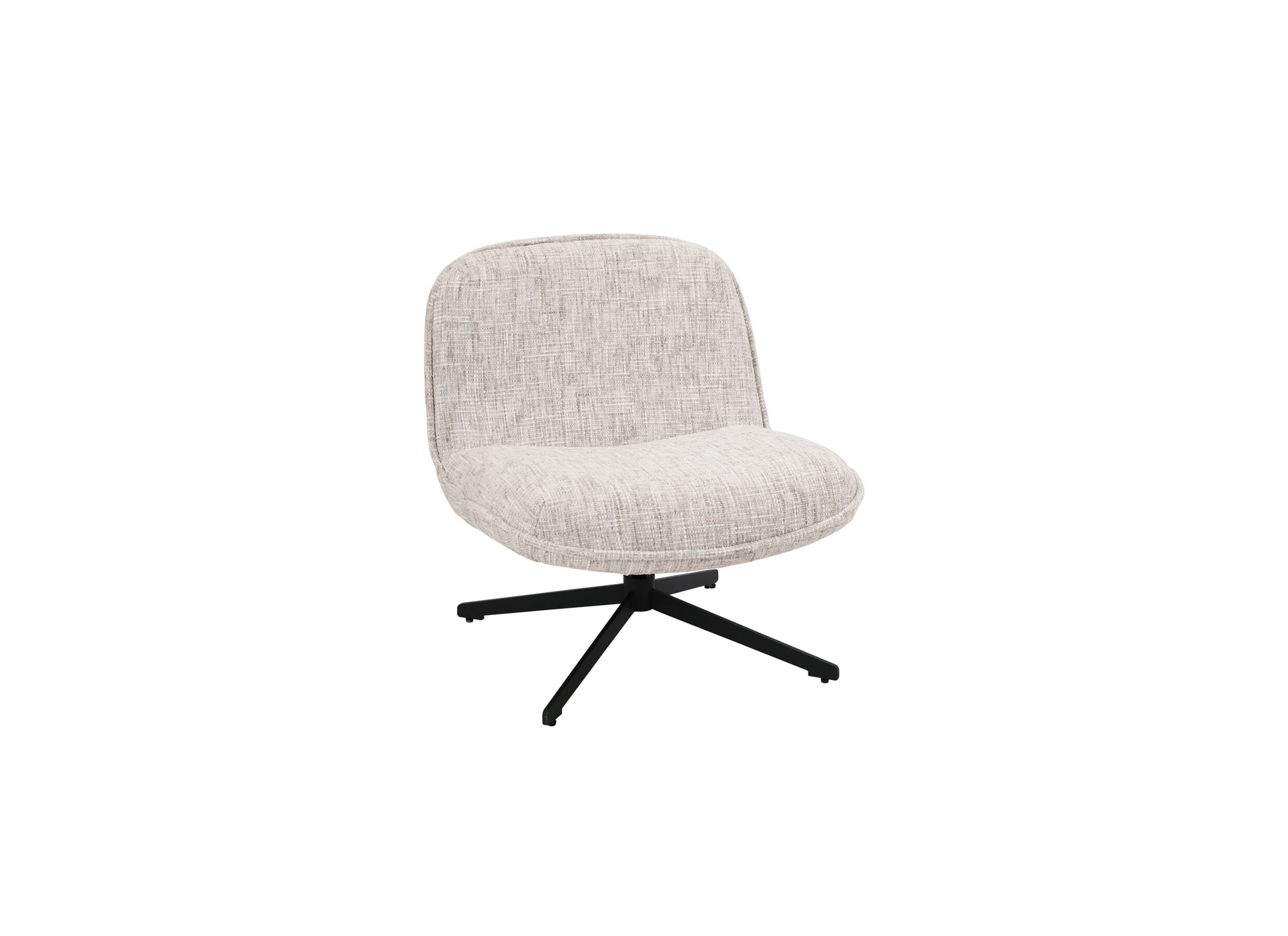 Draaifauteuil Area polyestervezel - beige - 76x70x80cm - Draaifauteuil Area polyestervezel - beige - 76x70x80cm