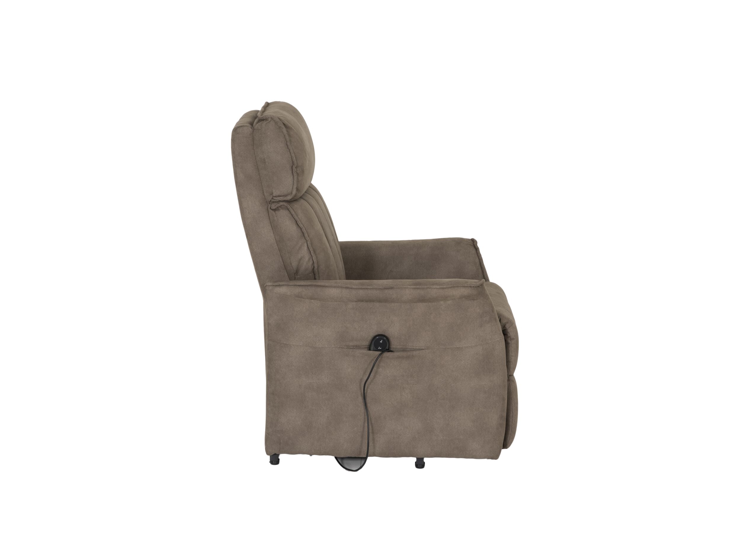 Relaxzetel Veneta elektrisch stof bruin