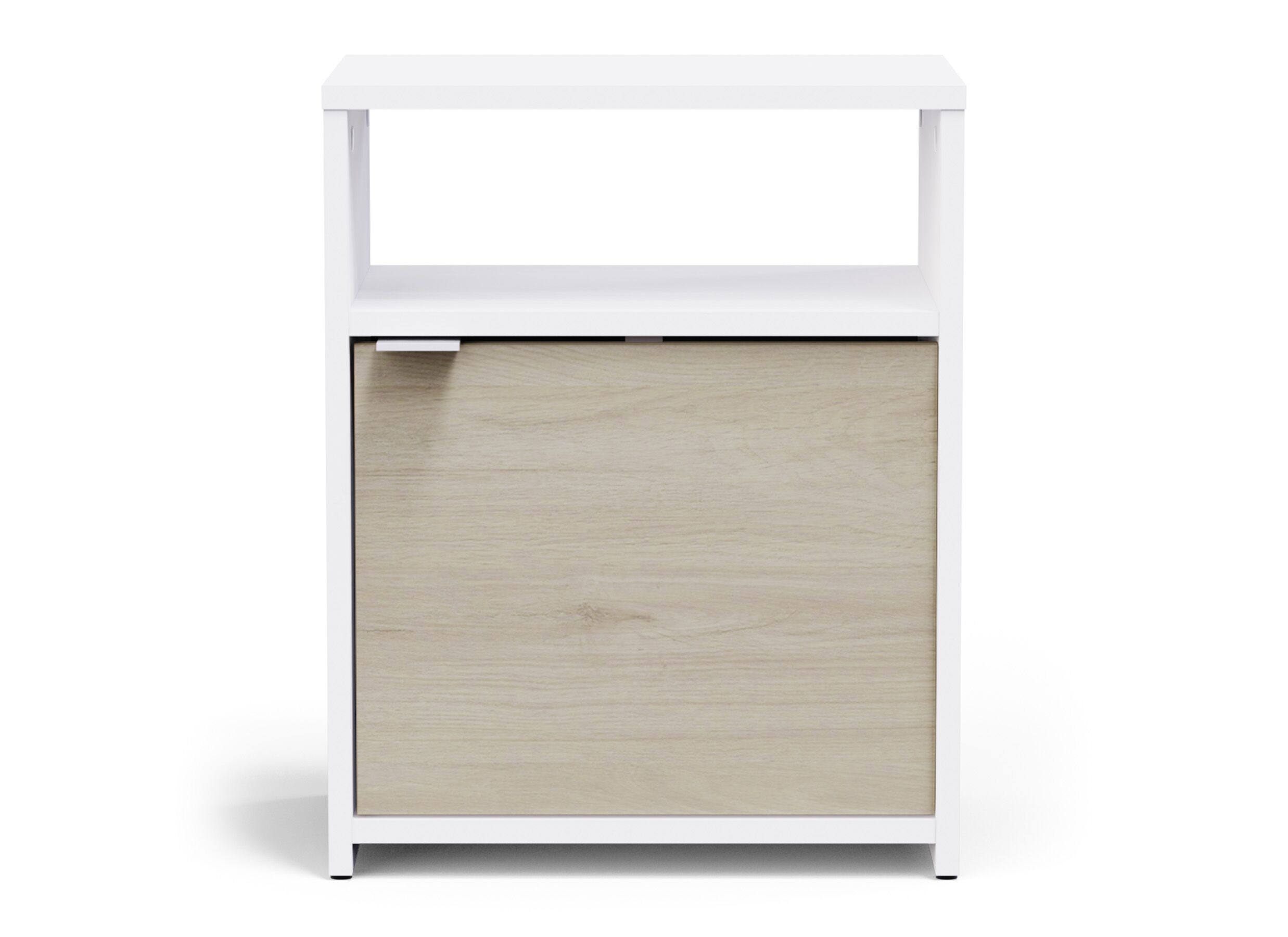 Aperçu - Table de chevet Nano 41x28x51cm - décor - blanc & chêne kronberg