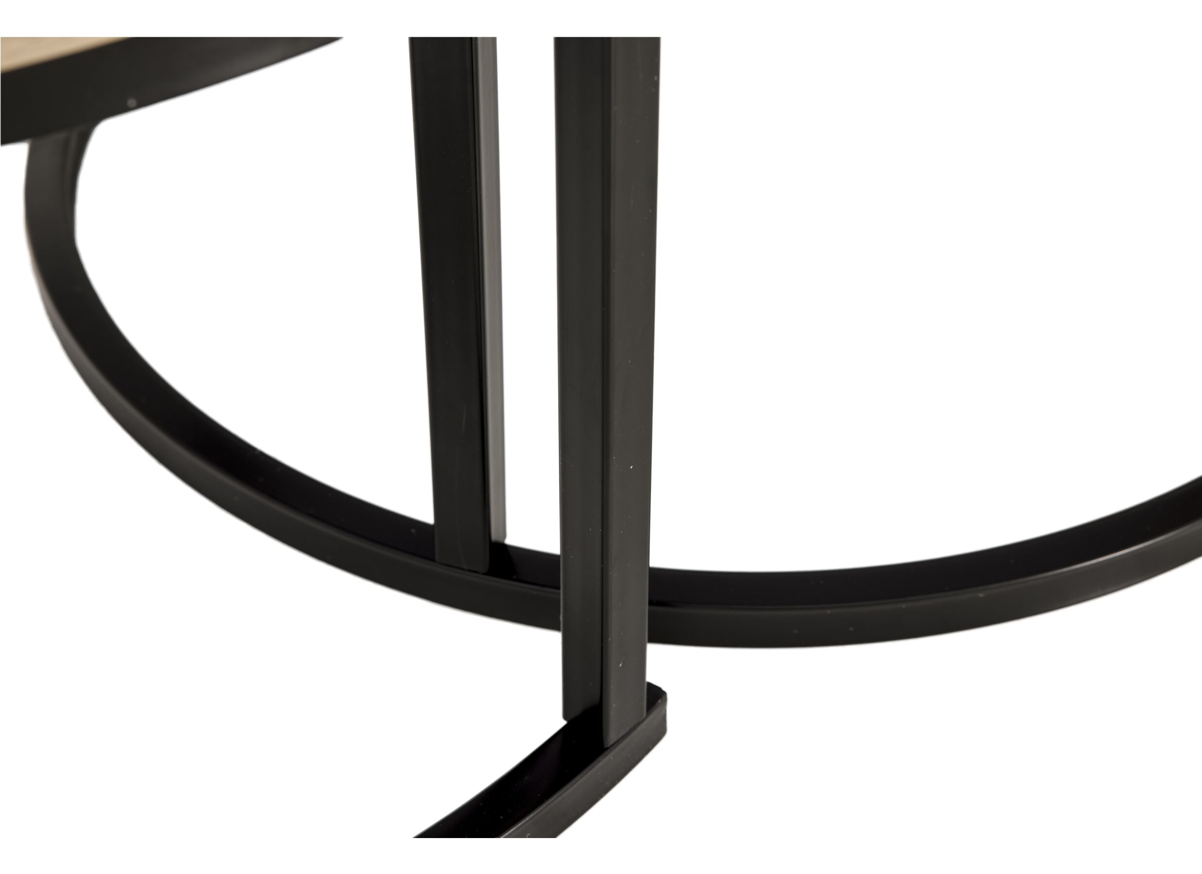 Table basse Sunrise lot de 2 - MDF mélamine - brun