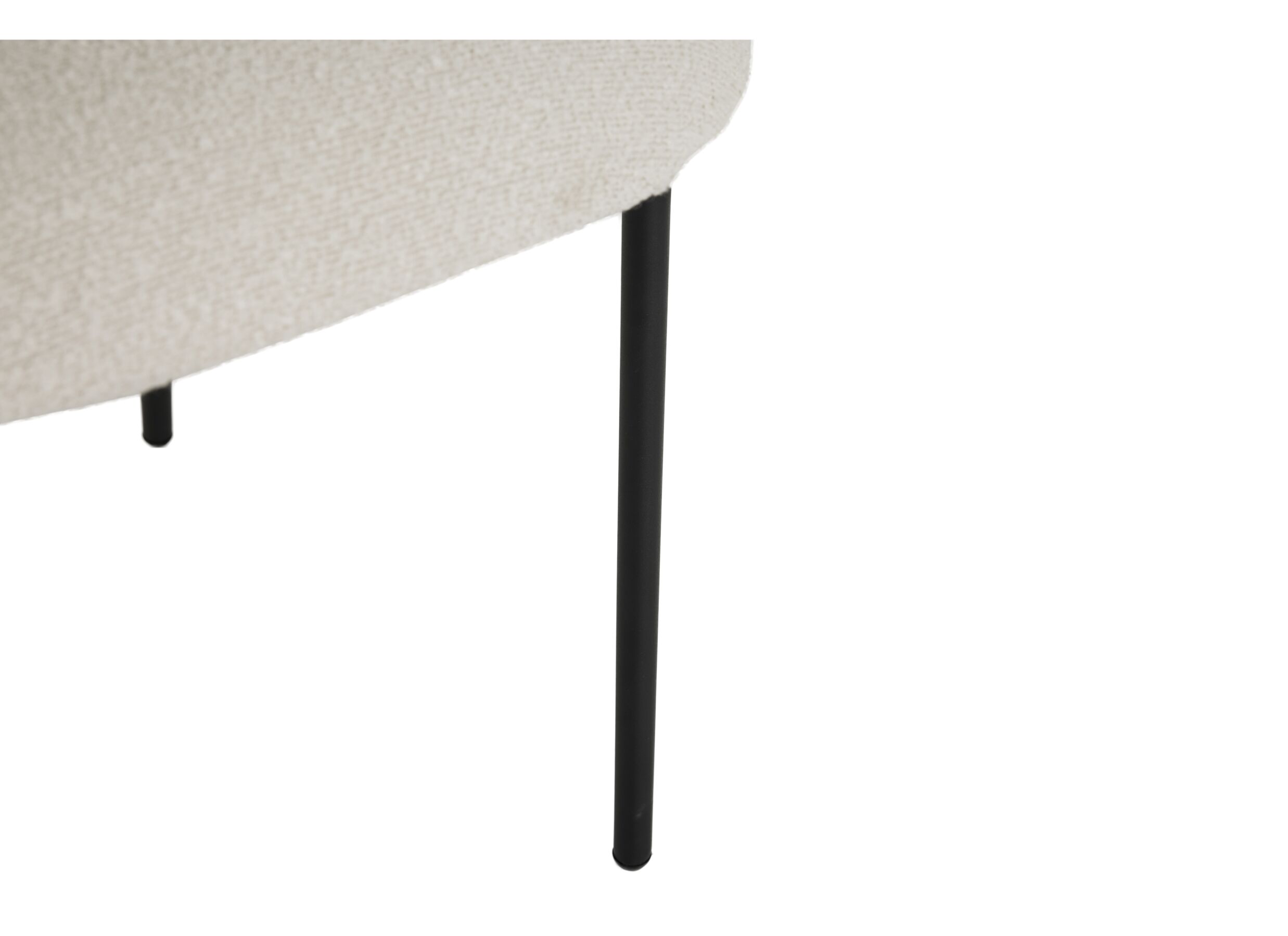 Stoel Luke 54,5x58x79cm - bouclé - wit